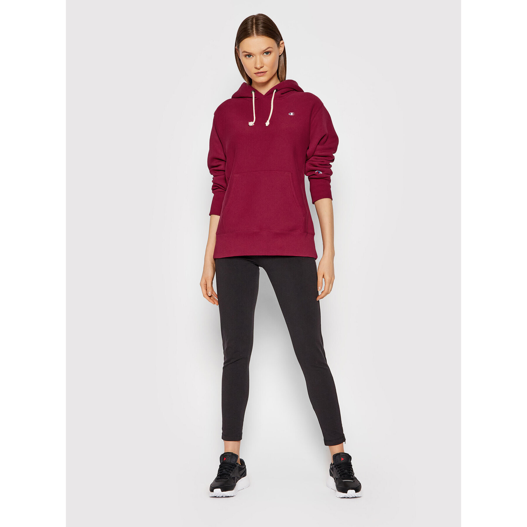 Champion Суитшърт C Logo 114778 Розов Regular Fit - Pepit.bg