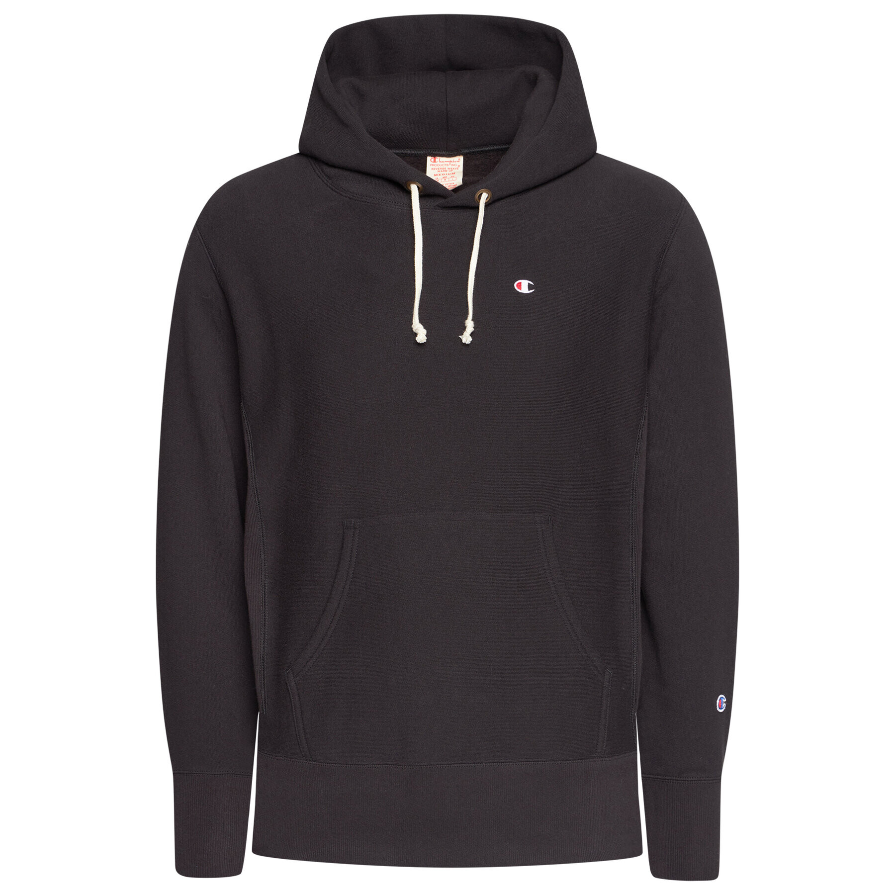 Champion Суитшърт C Logo 215214 Черен Custom Fit - Pepit.bg