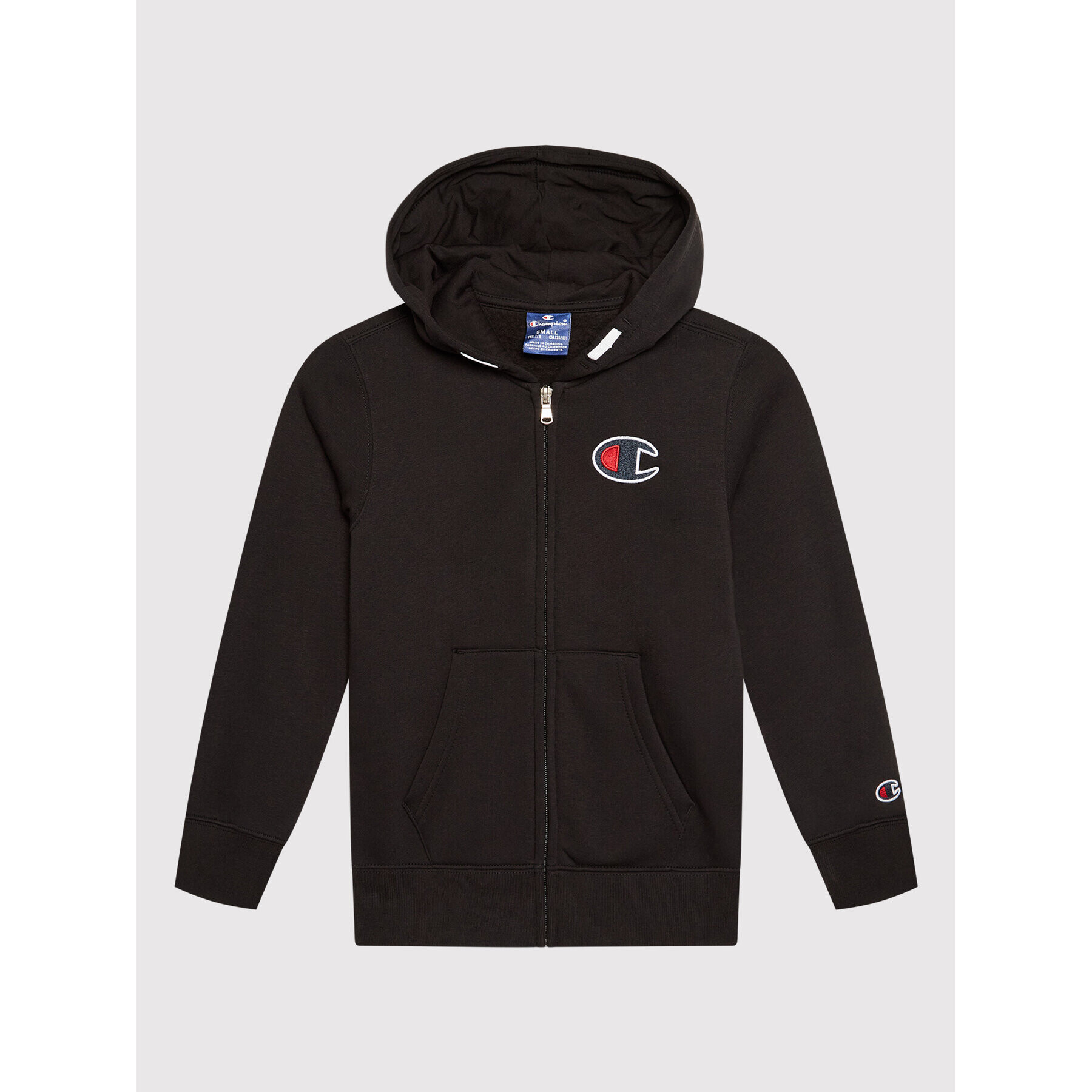 Champion Суитшърт C Logo Zip-Up 305767 Черен Regular Fit - Pepit.bg