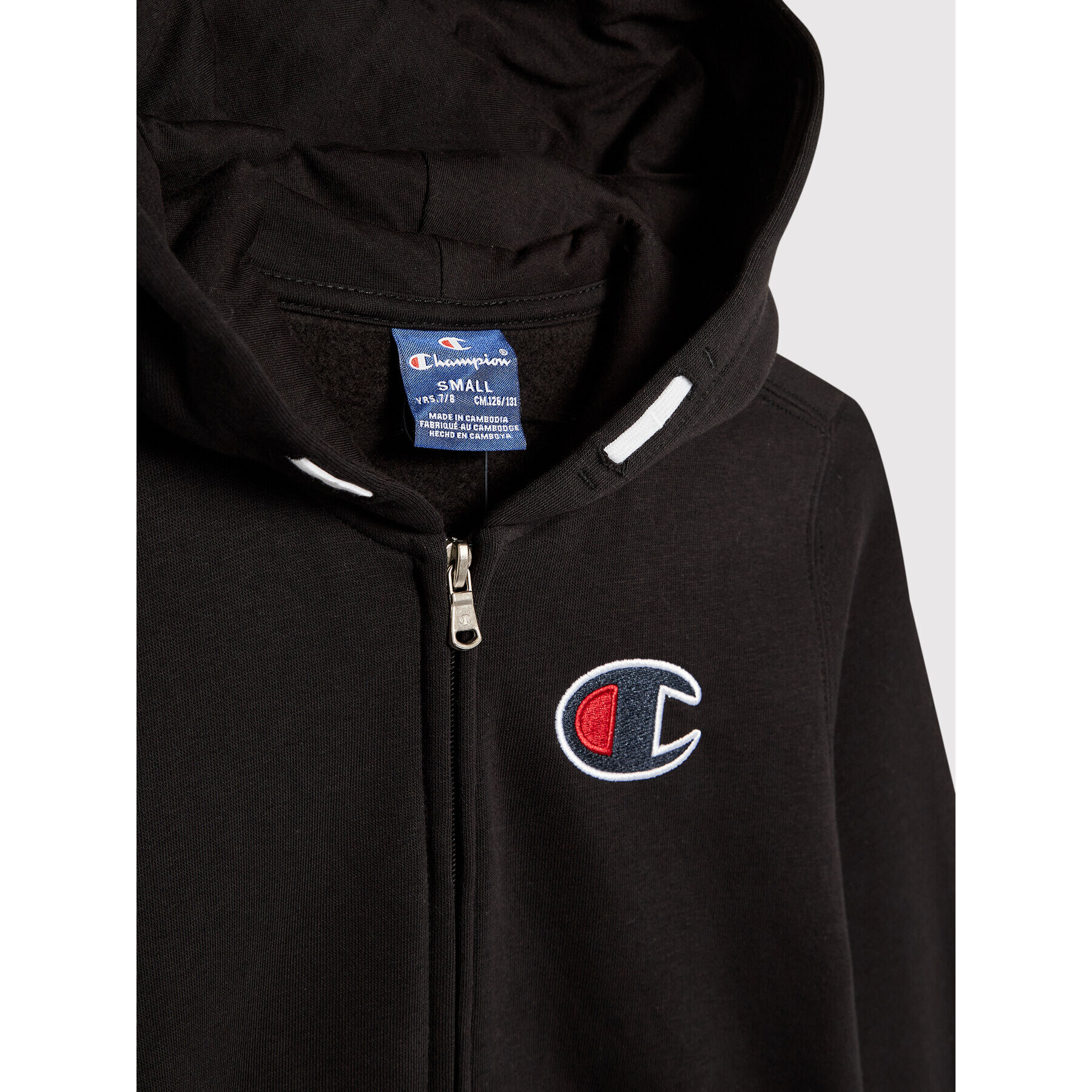 Champion Суитшърт C Logo Zip-Up 305767 Черен Regular Fit - Pepit.bg