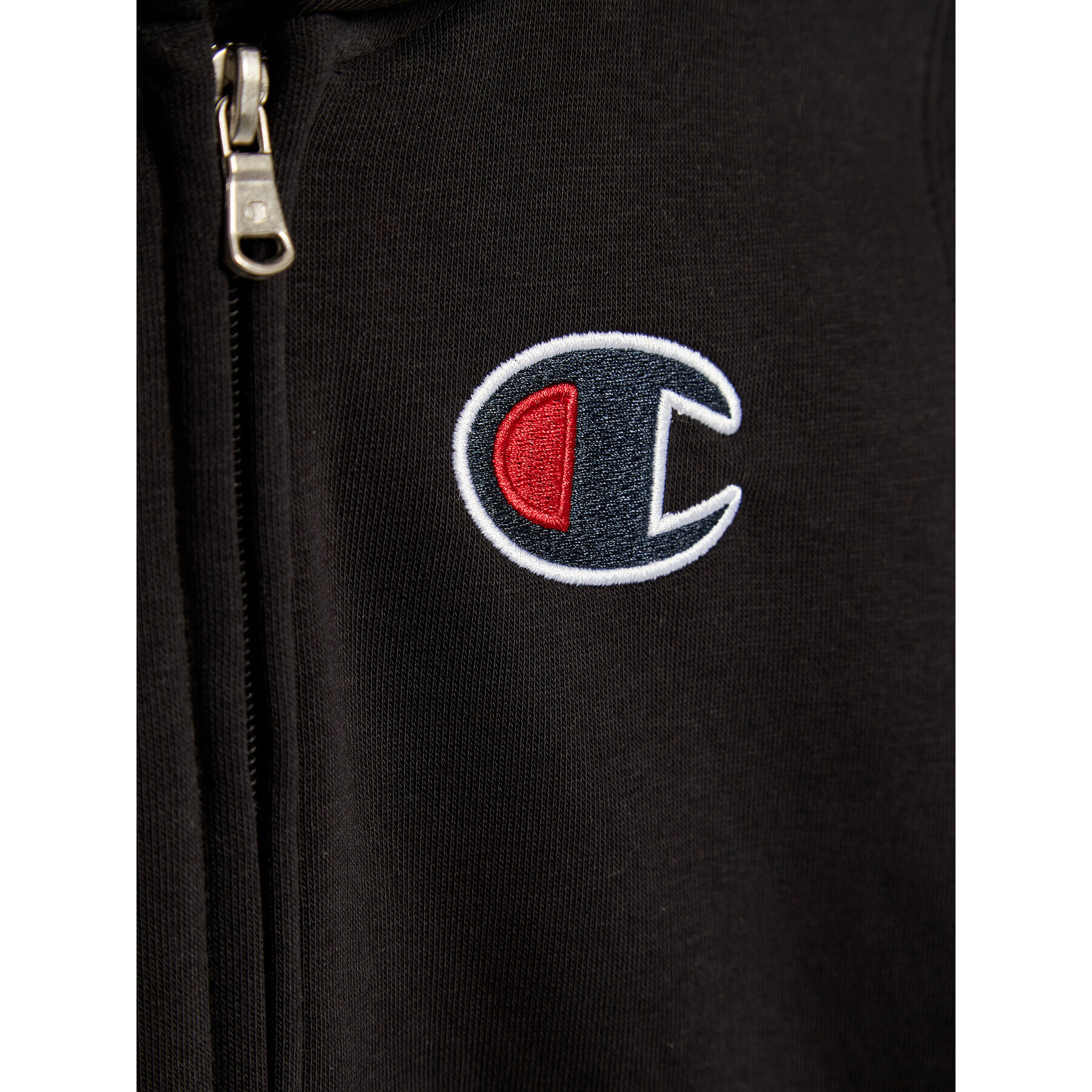 Champion Суитшърт C Logo Zip-Up 305767 Черен Regular Fit - Pepit.bg