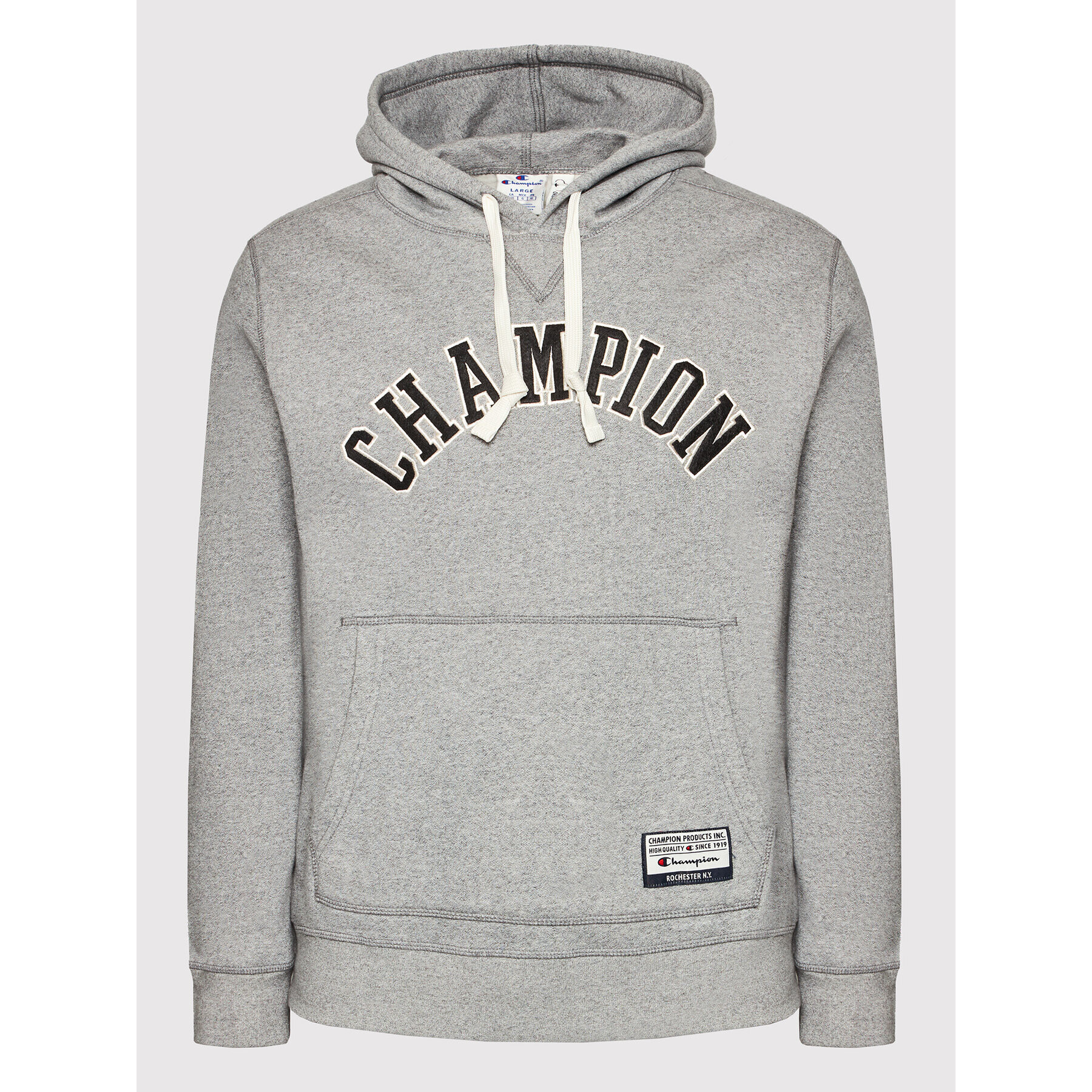 Champion Суитшърт Collegiate Logo 216569 Сив Regular Fit - Pepit.bg