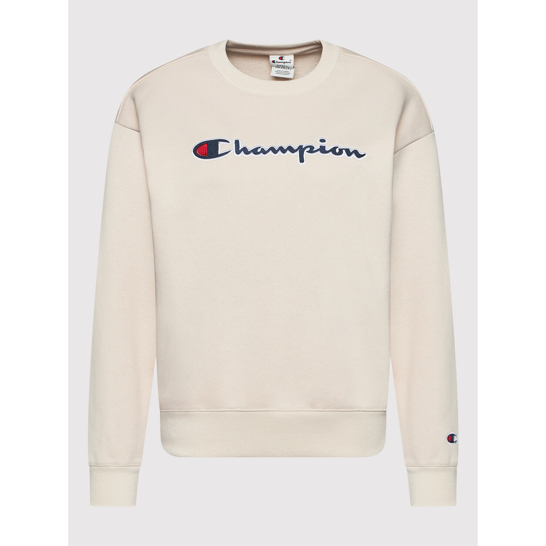 Champion Суитшърт Crewneck 114922 Бежов Regular Fit - Pepit.bg