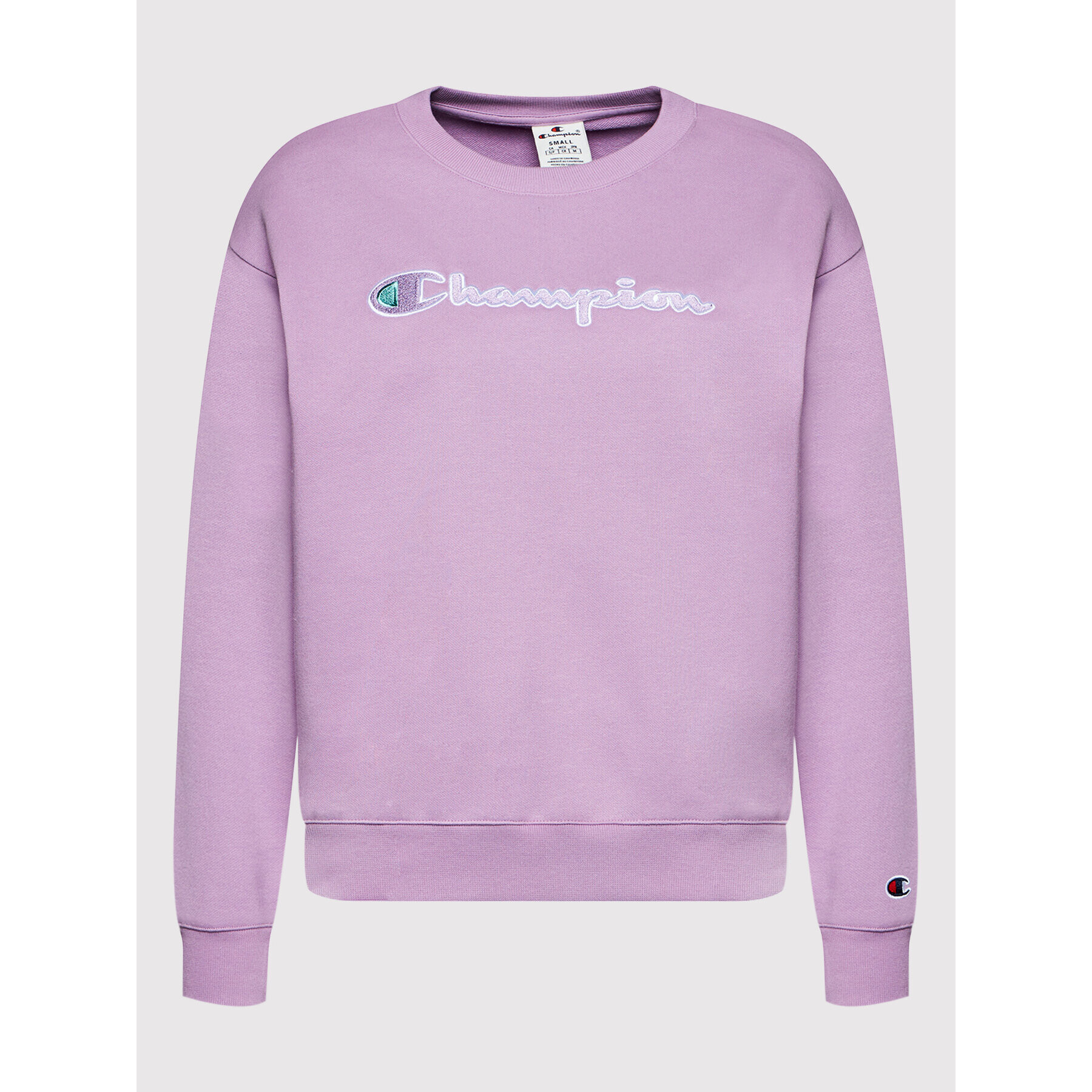 Champion Суитшърт Crewneck 114922 Виолетов Regular Fit - Pepit.bg