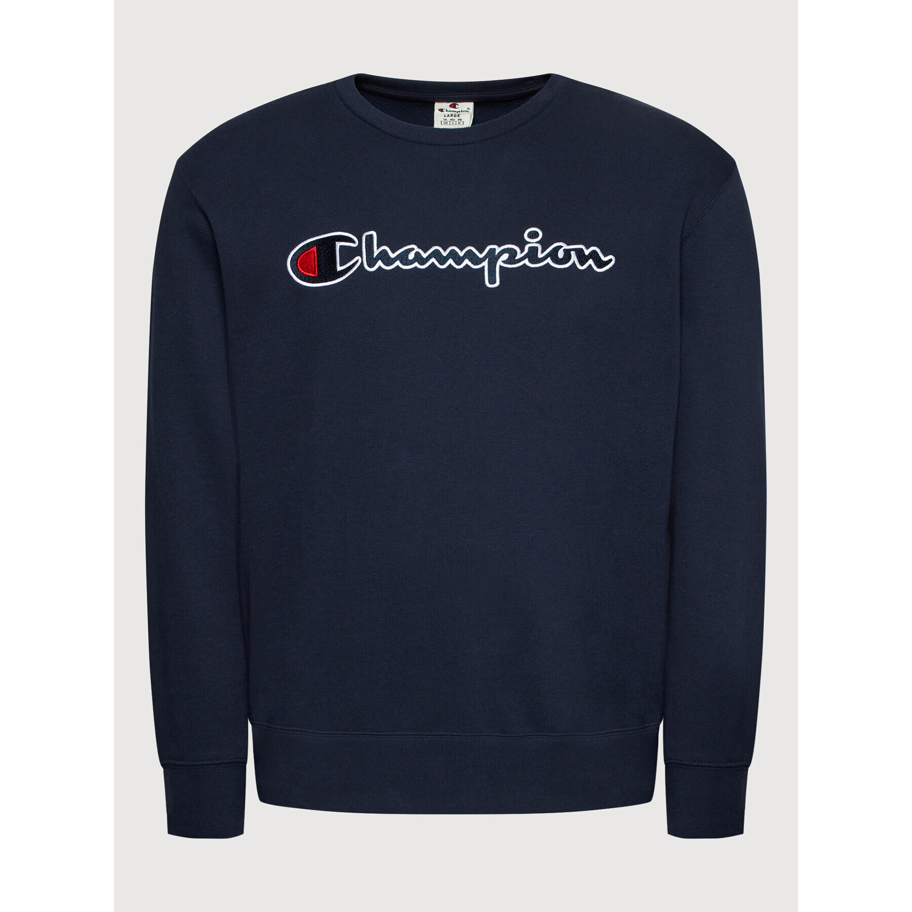 Champion Суитшърт Crewneck 217061 Тъмносин Regular Fit - Pepit.bg