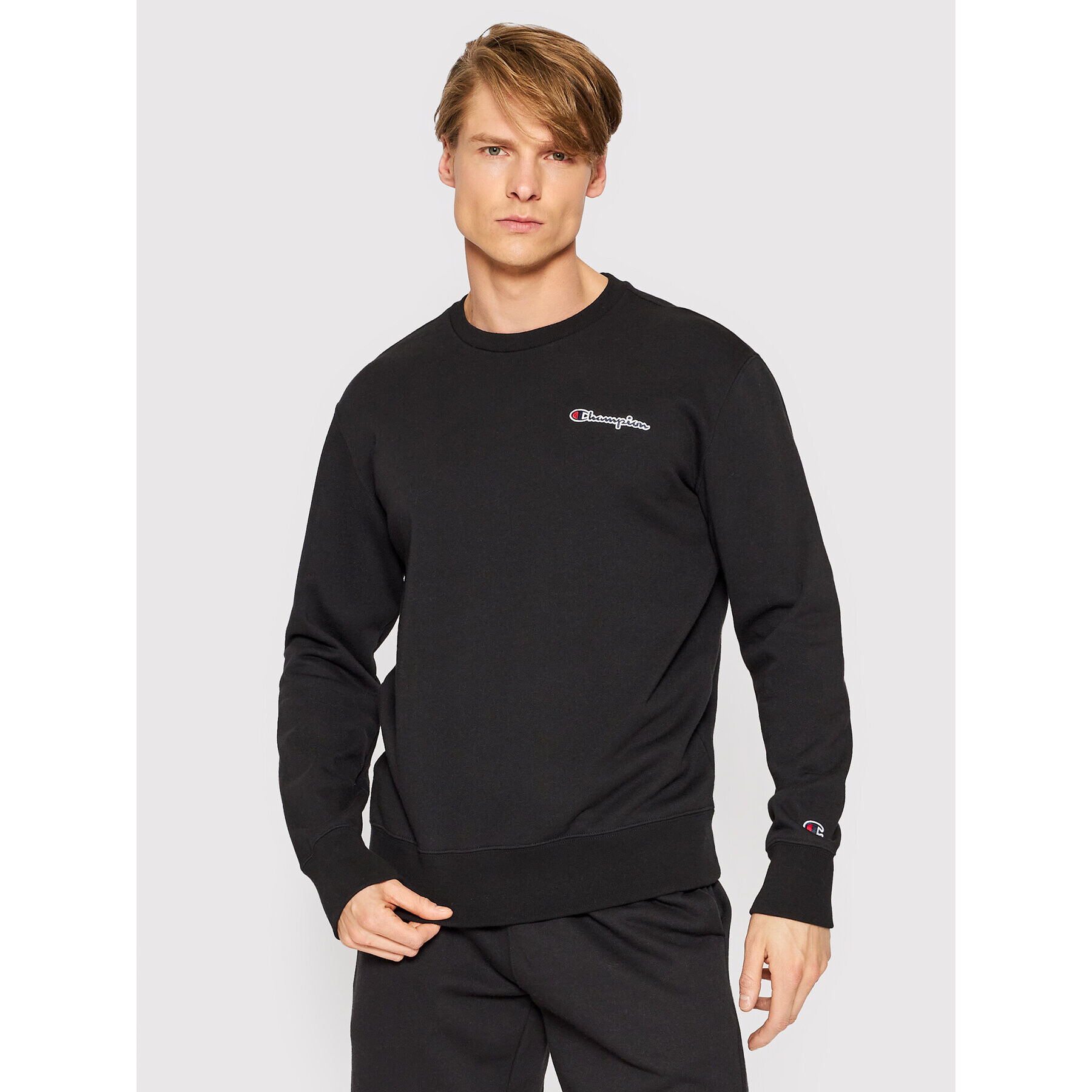 Champion Суитшърт Crewneck 217065 Черен Comfort Fit - Pepit.bg