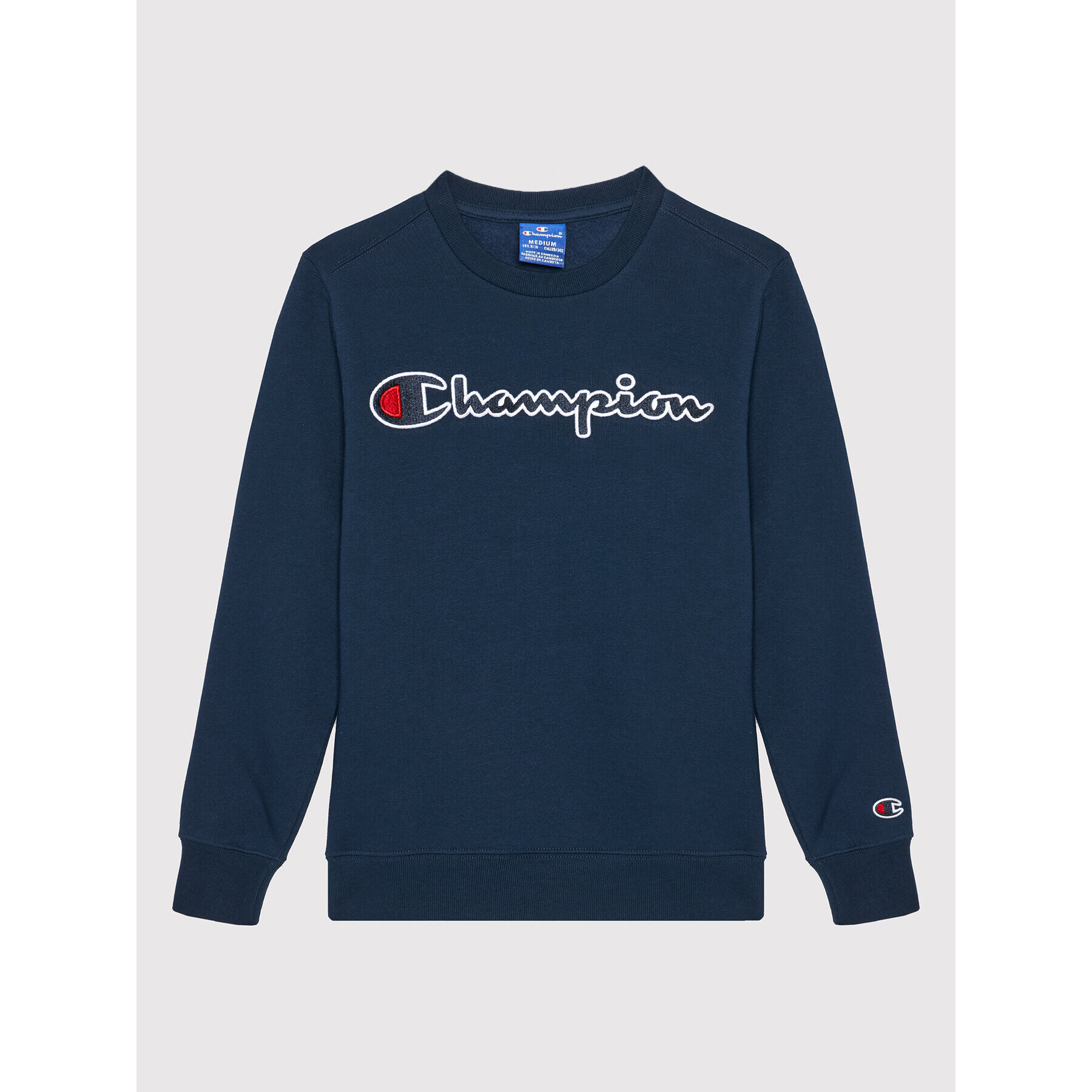 Champion Суитшърт Crewneck 305766 Тъмносин Regular Fit - Pepit.bg