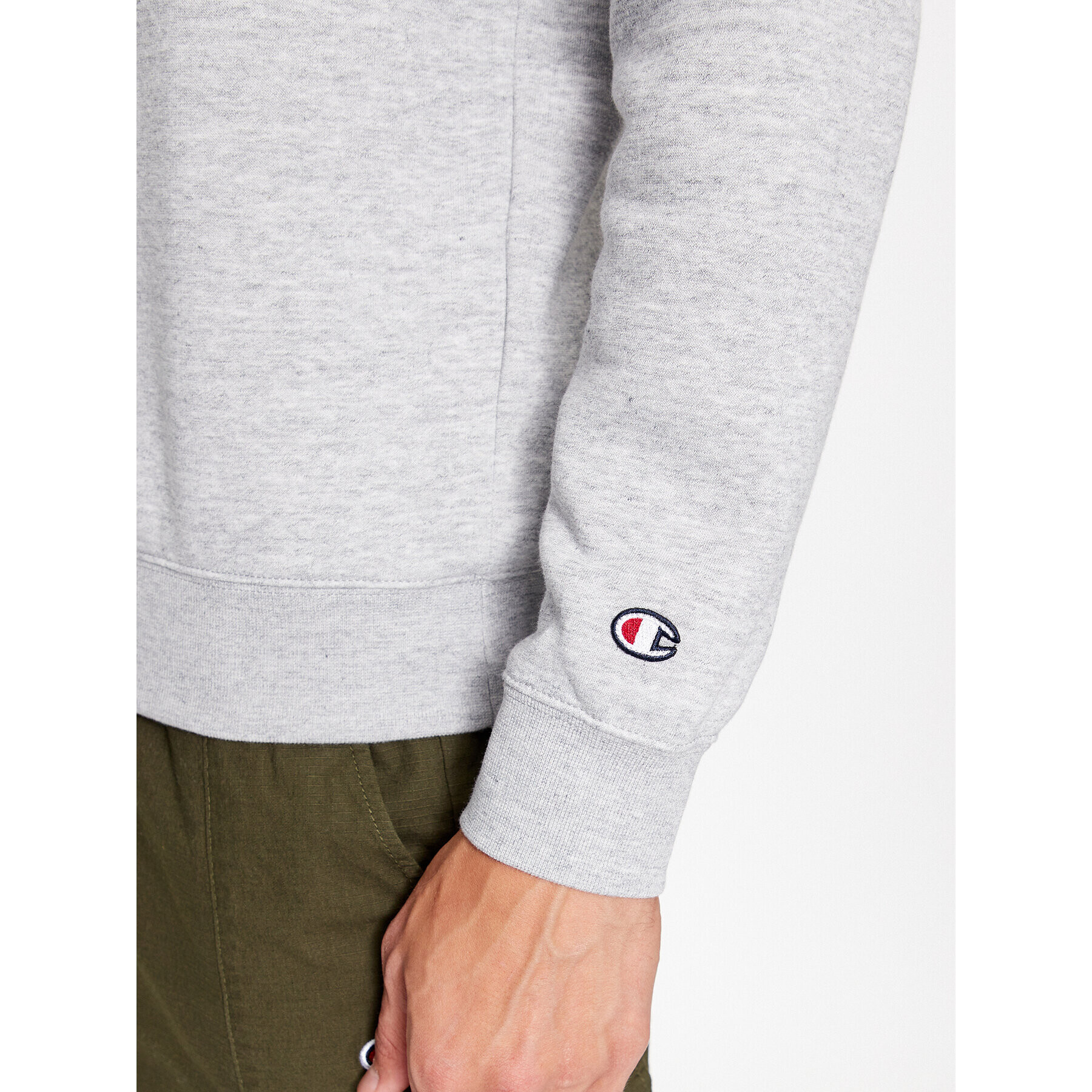 Champion Суитшърт Crewneck Sweatshirt 219204 Сив Comfort Fit - Pepit.bg