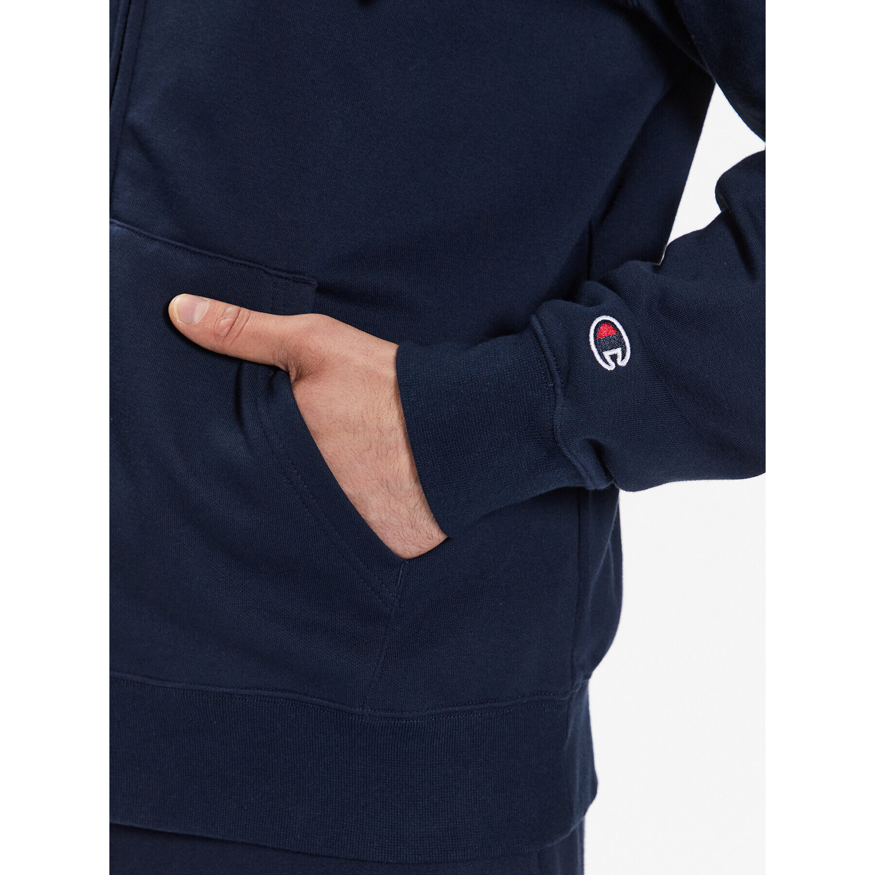 Champion Суитшърт Embroidered 218493 Тъмносин Regular Fit - Pepit.bg