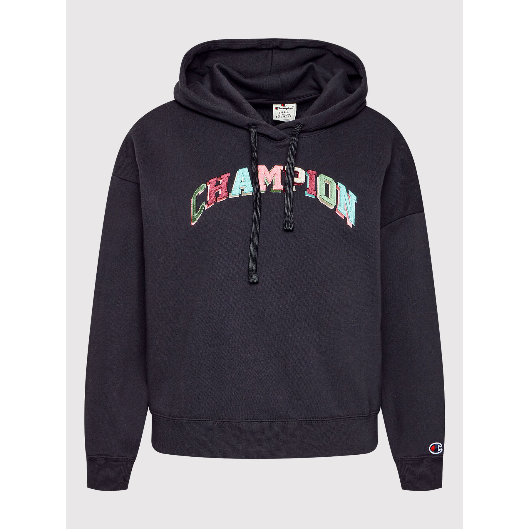 Champion Суитшърт Embroidered Bookstore Logo 114962 Тъмносин Custom Fit - Pepit.bg