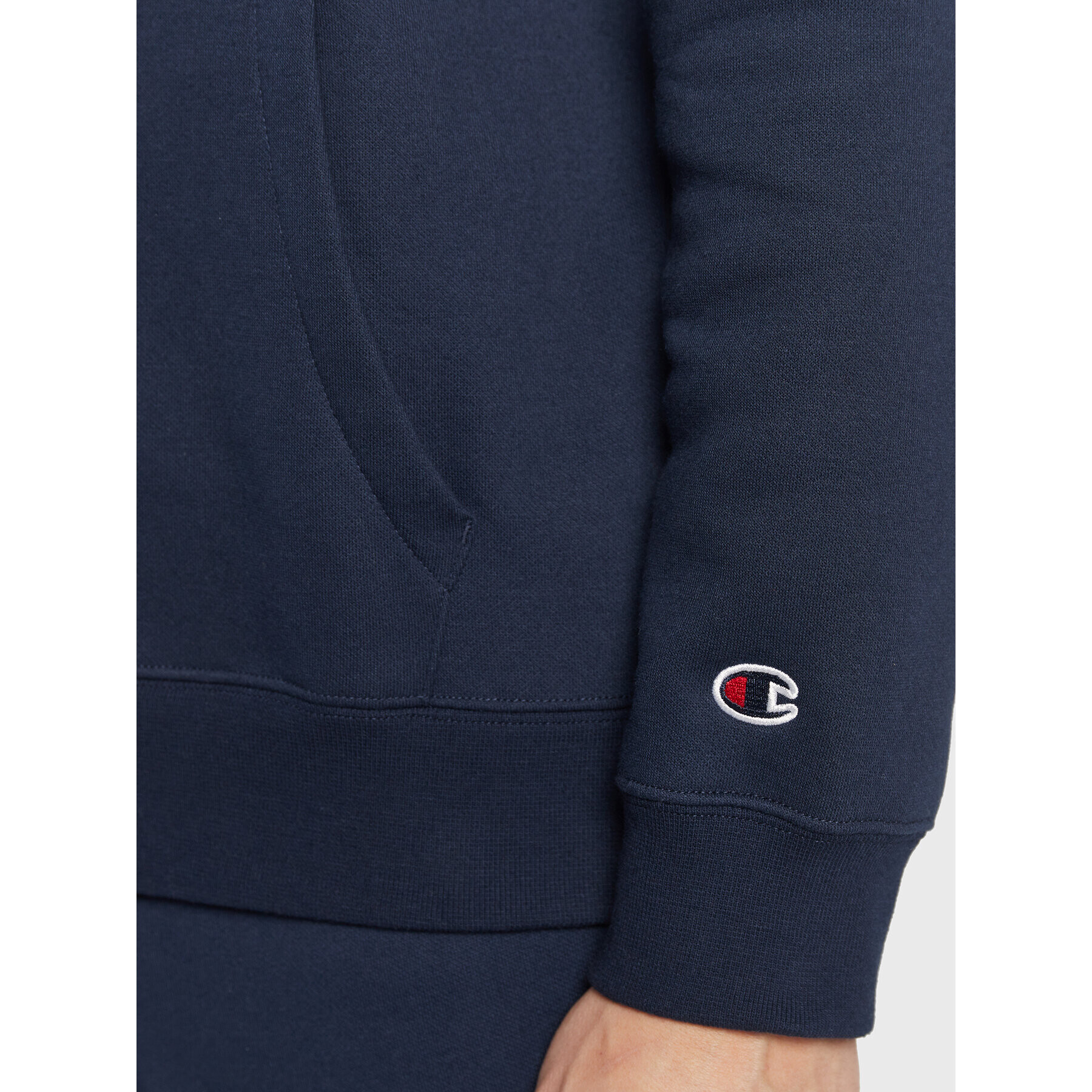 Champion Суитшърт Embroidered Small Logo 217869 Тъмносин Regular Fit - Pepit.bg