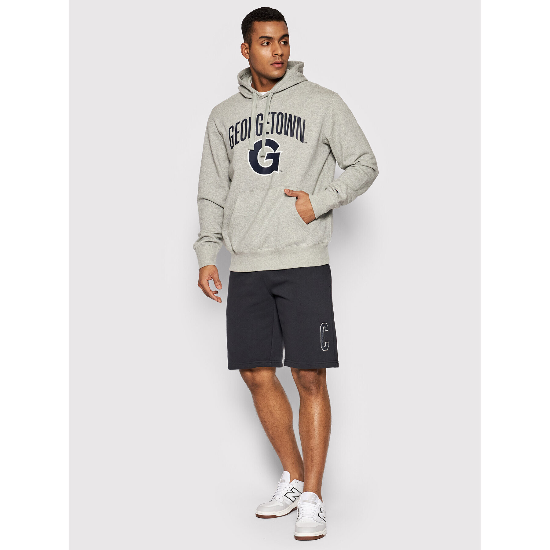 Champion Суитшърт Georgetown 217264 Сив Regular Fit - Pepit.bg