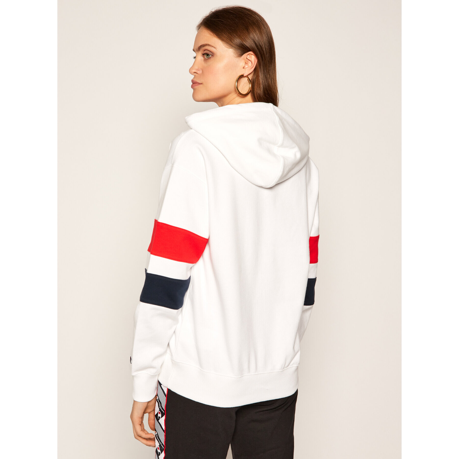 Champion Суитшърт Graphic 112758 Бял Custom Fit - Pepit.bg