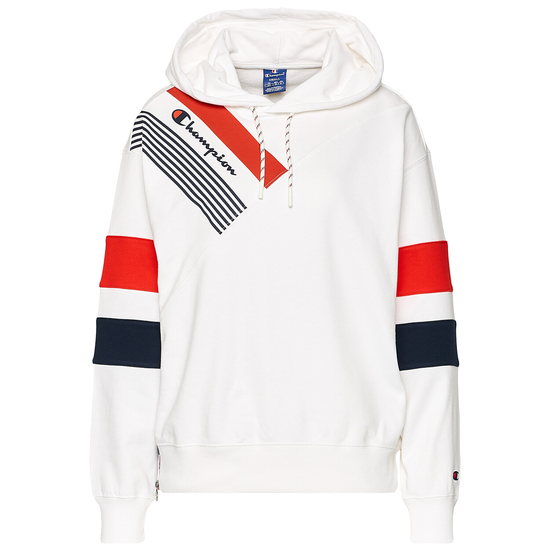 Champion Суитшърт Graphic 112758 Бял Custom Fit - Pepit.bg