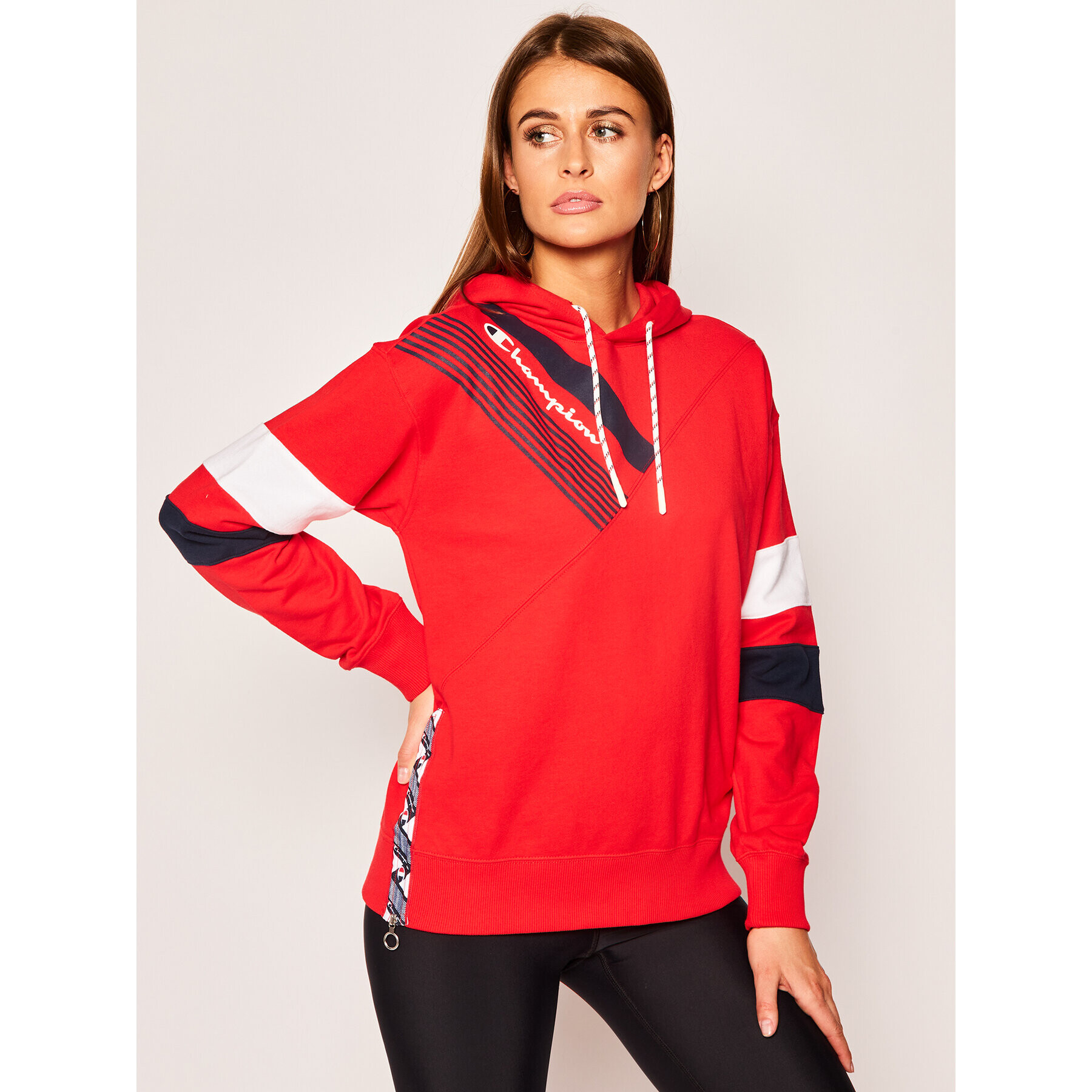 Champion Суитшърт Graphic 112758 Червен Regular Fit - Pepit.bg