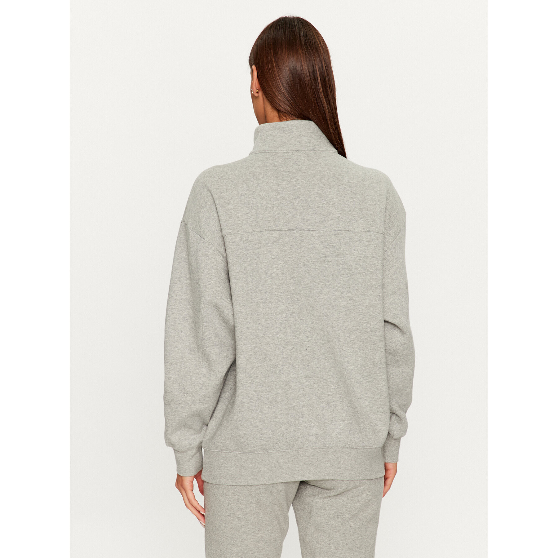 Champion Суитшърт Half Zip Sweatshirt 116590 Сив Oversize - Pepit.bg