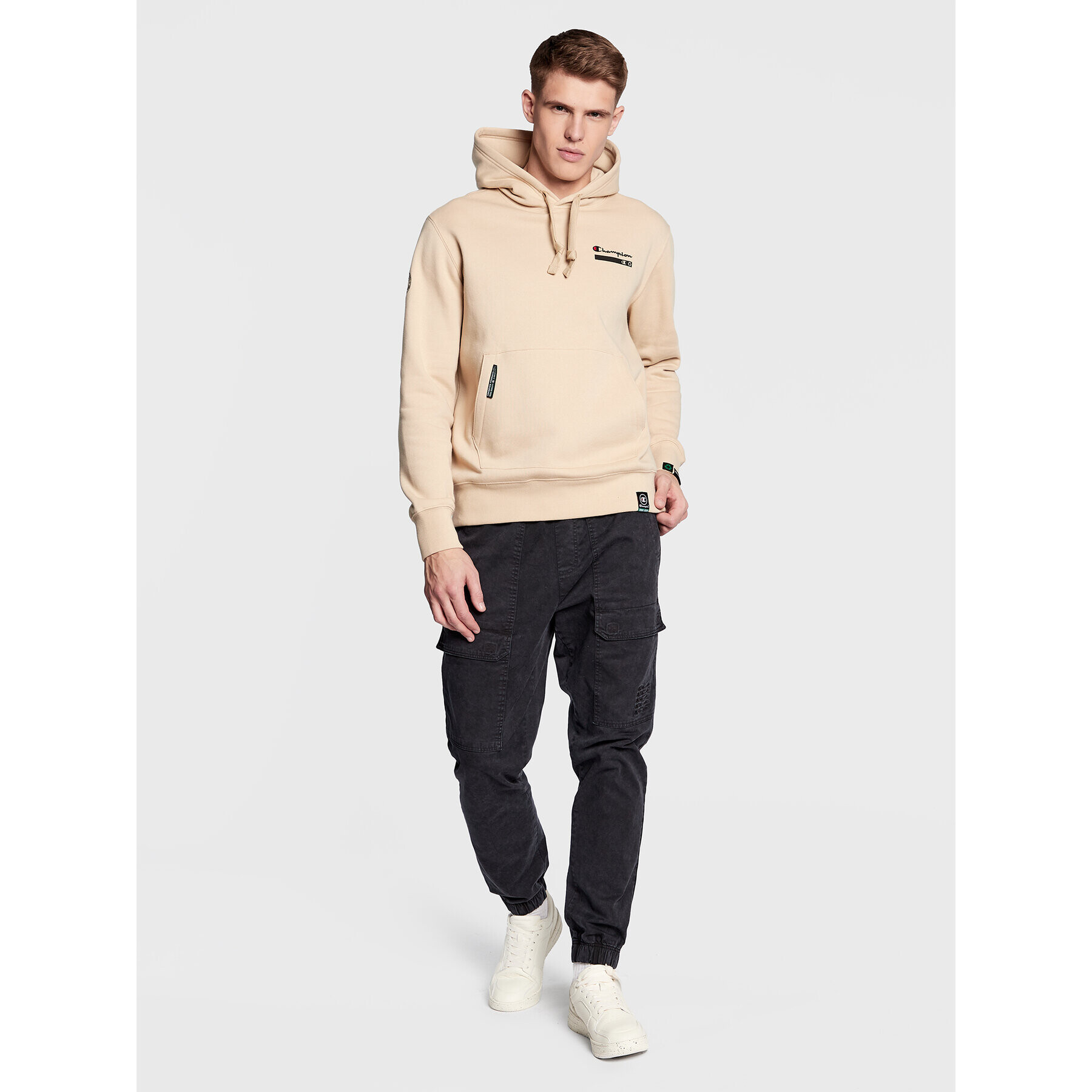 Champion Суитшърт Heavy Fleece 217873 Бежов Regular Fit - Pepit.bg