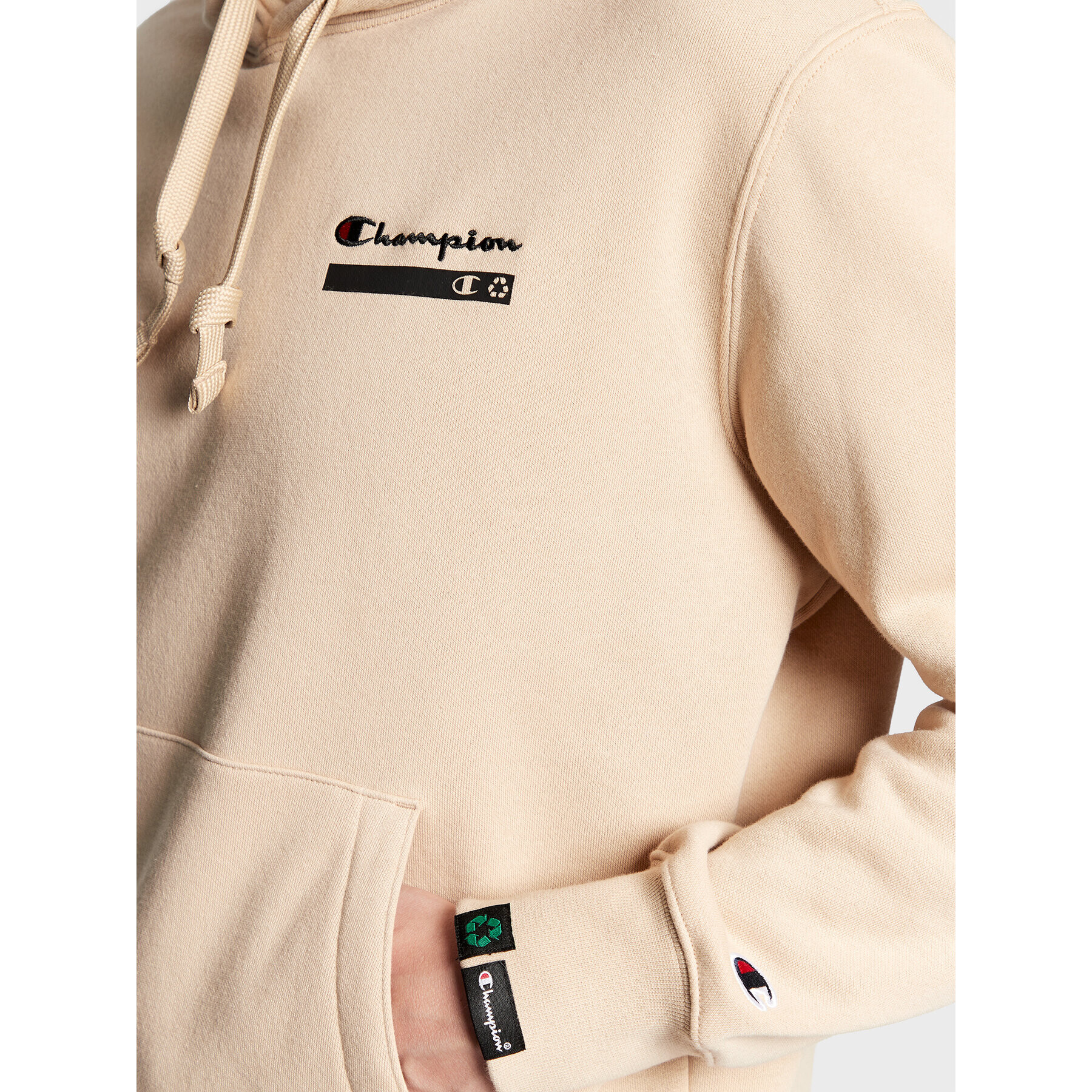 Champion Суитшърт Heavy Fleece 217873 Бежов Regular Fit - Pepit.bg