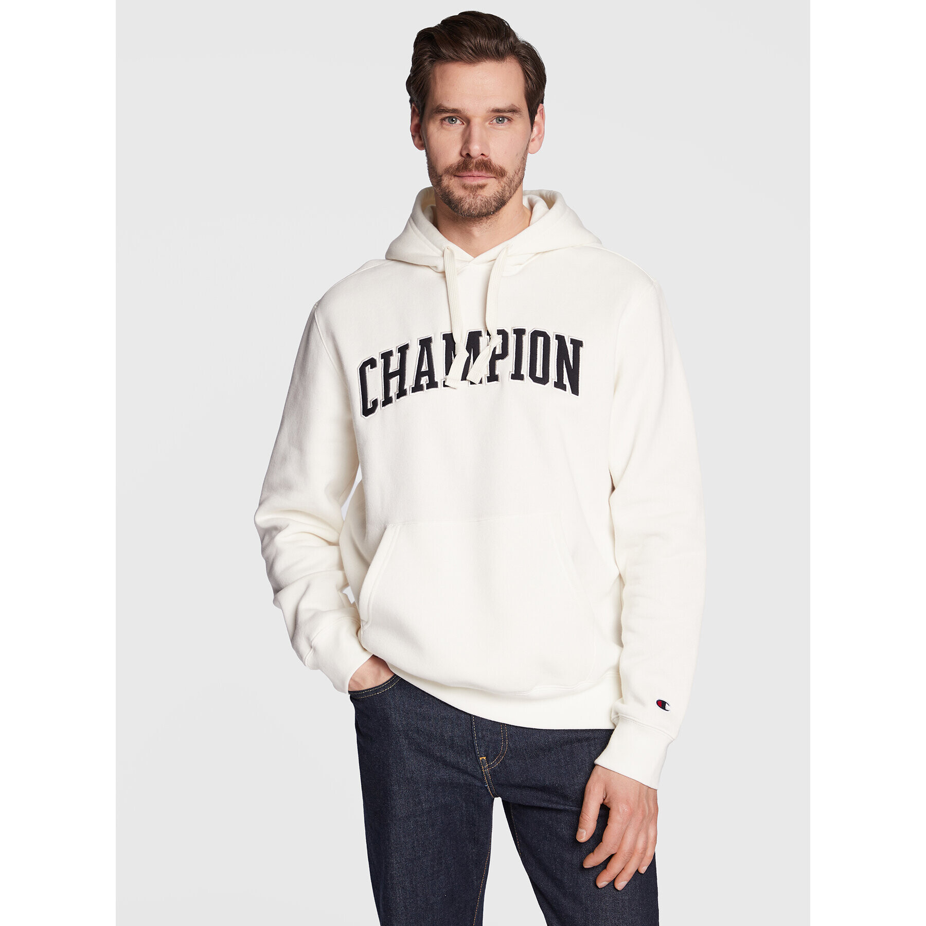 Champion Суитшърт Heavy Fleece Bookstore 217876 Бежов Regular Fit - Pepit.bg