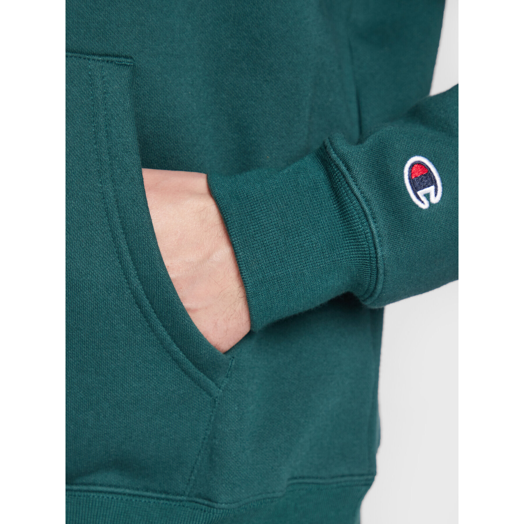 Champion Суитшърт Heavy Fleece Bookstore 217876 Зелен Regular Fit - Pepit.bg