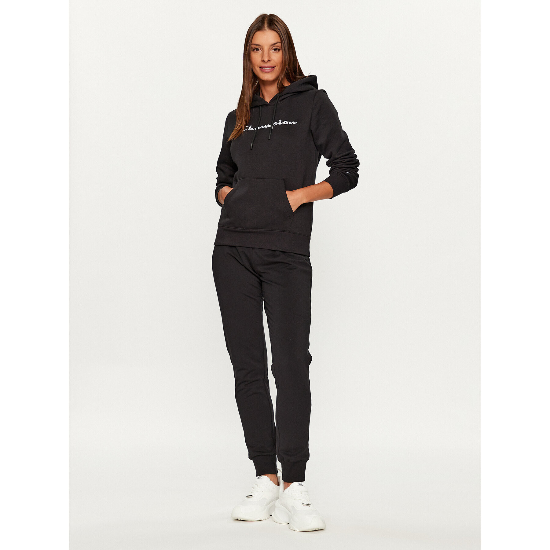 Champion Суитшърт Hooded Sweatshirt 116579 Черен Regular Fit - Pepit.bg