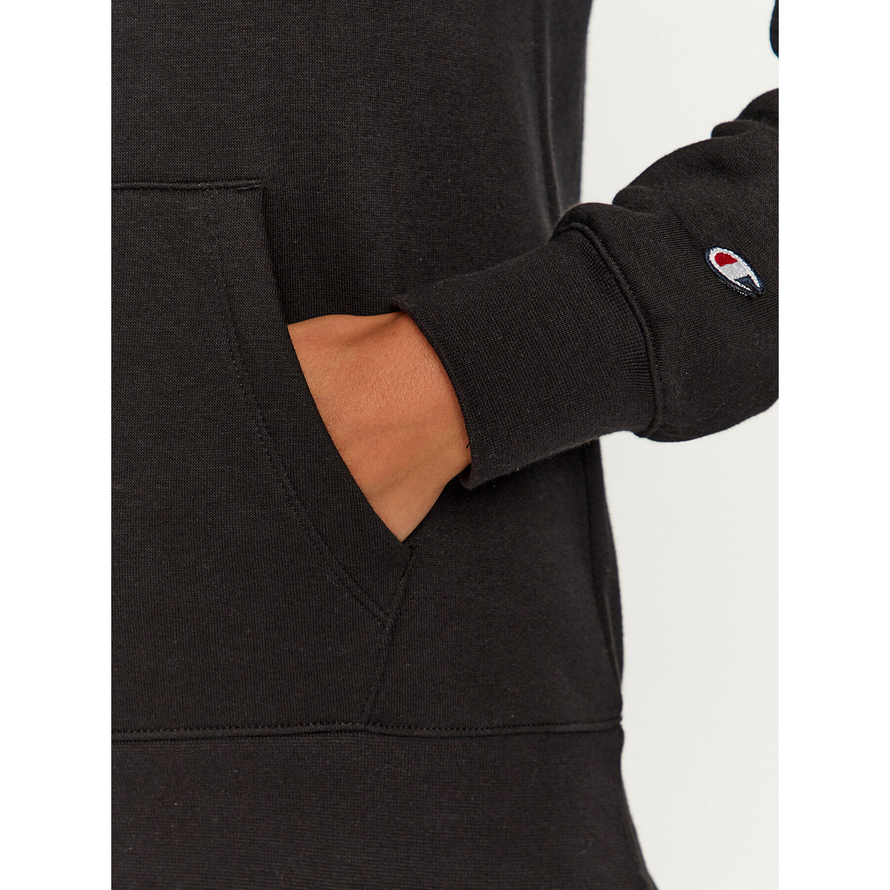 Champion Суитшърт Hooded Sweatshirt 116579 Черен Regular Fit - Pepit.bg