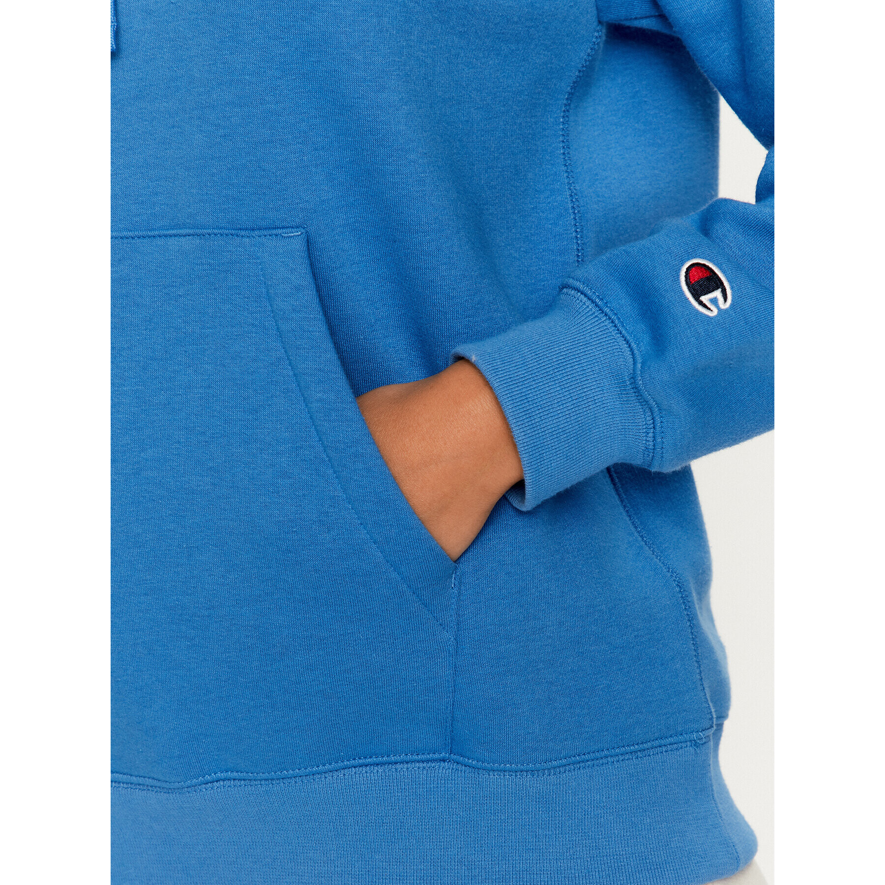 Champion Суитшърт Hooded Sweatshirt 116677 Син Custom Fit - Pepit.bg