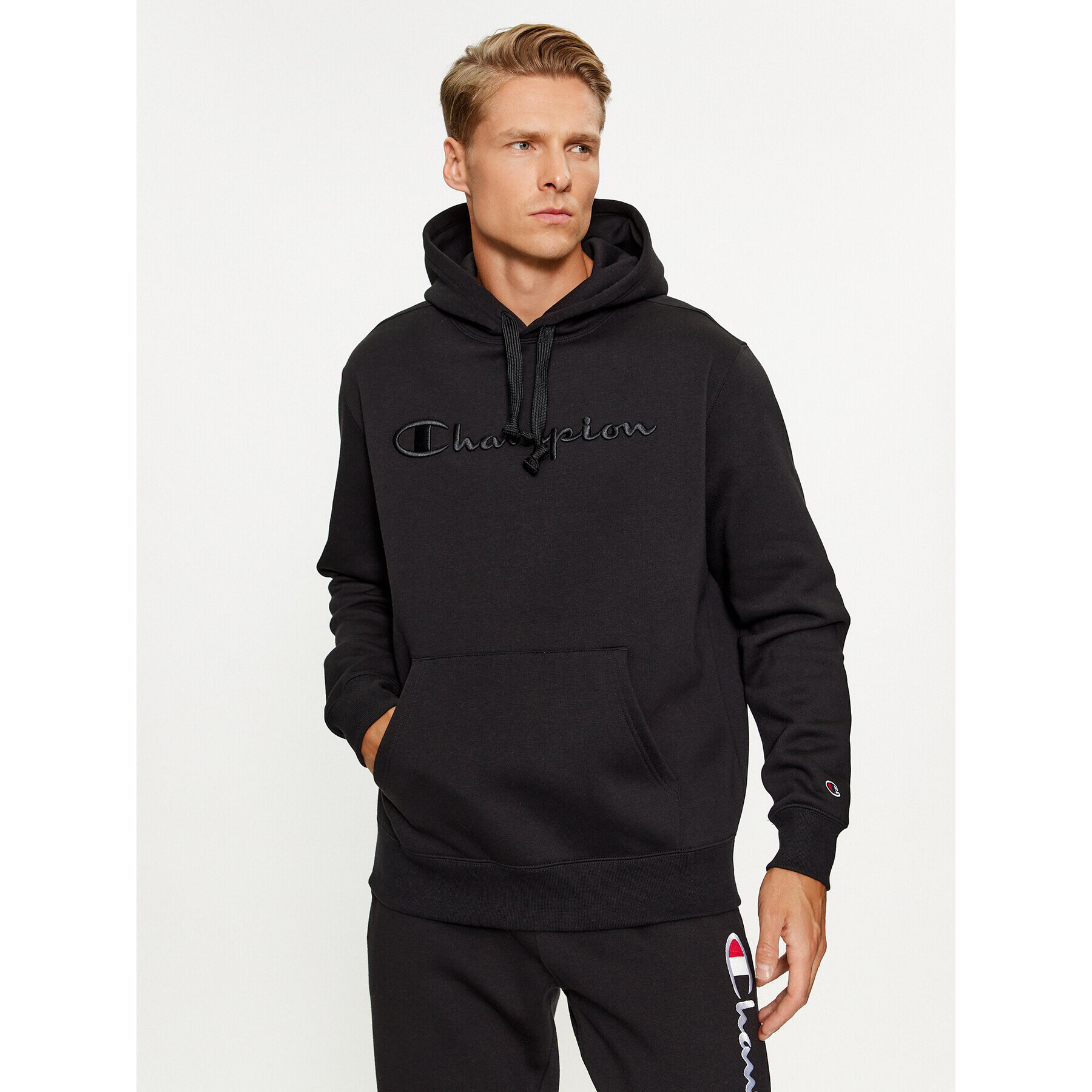 Champion Суитшърт Hooded Sweatshirt 219061 Черен Regular Fit - Pepit.bg