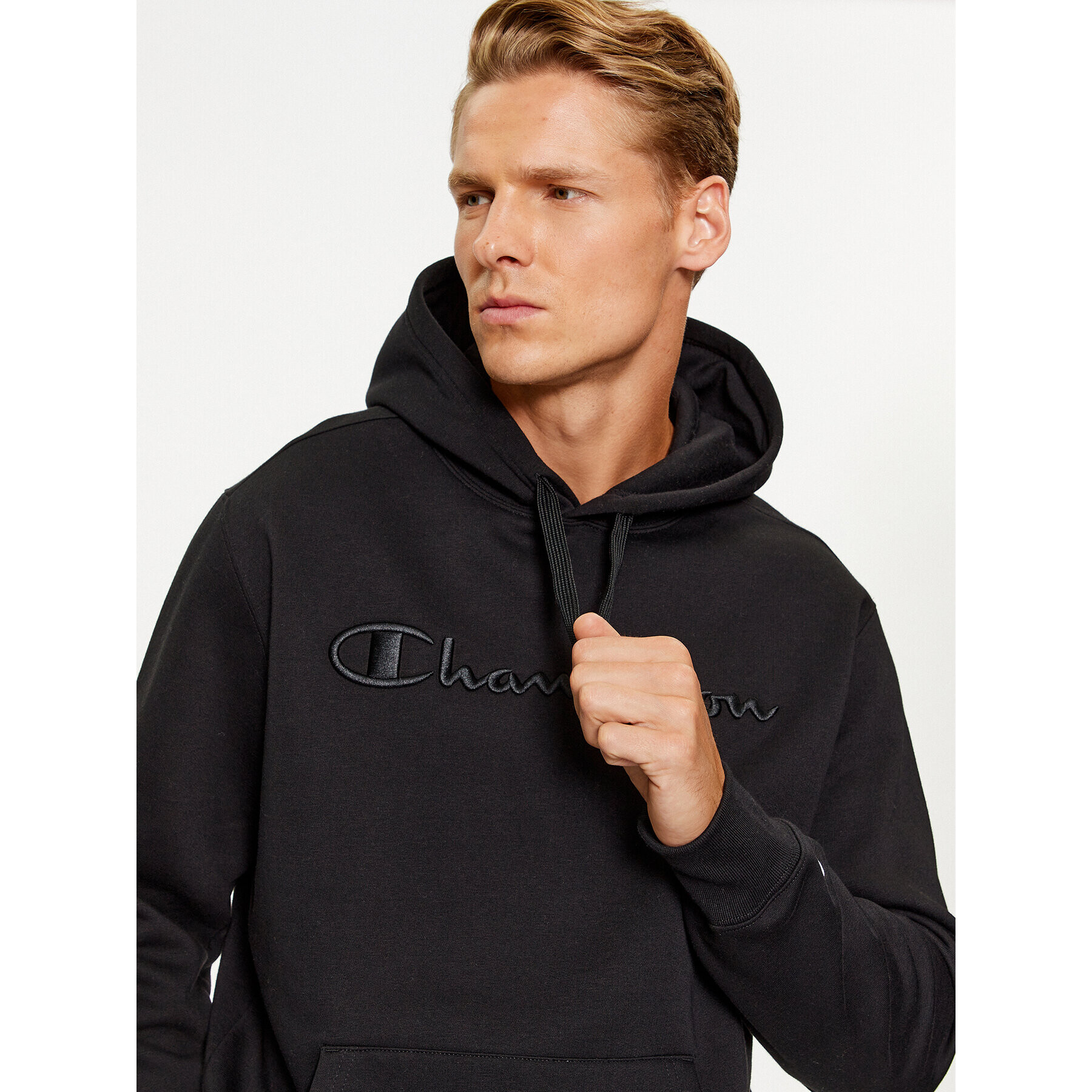 Champion Суитшърт Hooded Sweatshirt 219061 Черен Regular Fit - Pepit.bg