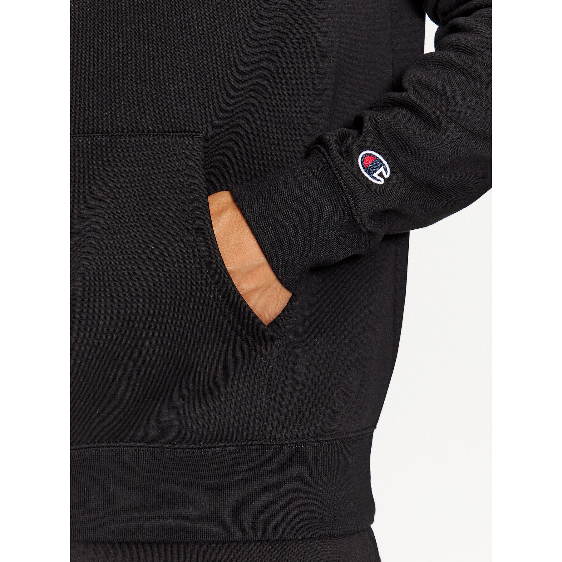 Champion Суитшърт Hooded Sweatshirt 219061 Черен Regular Fit - Pepit.bg