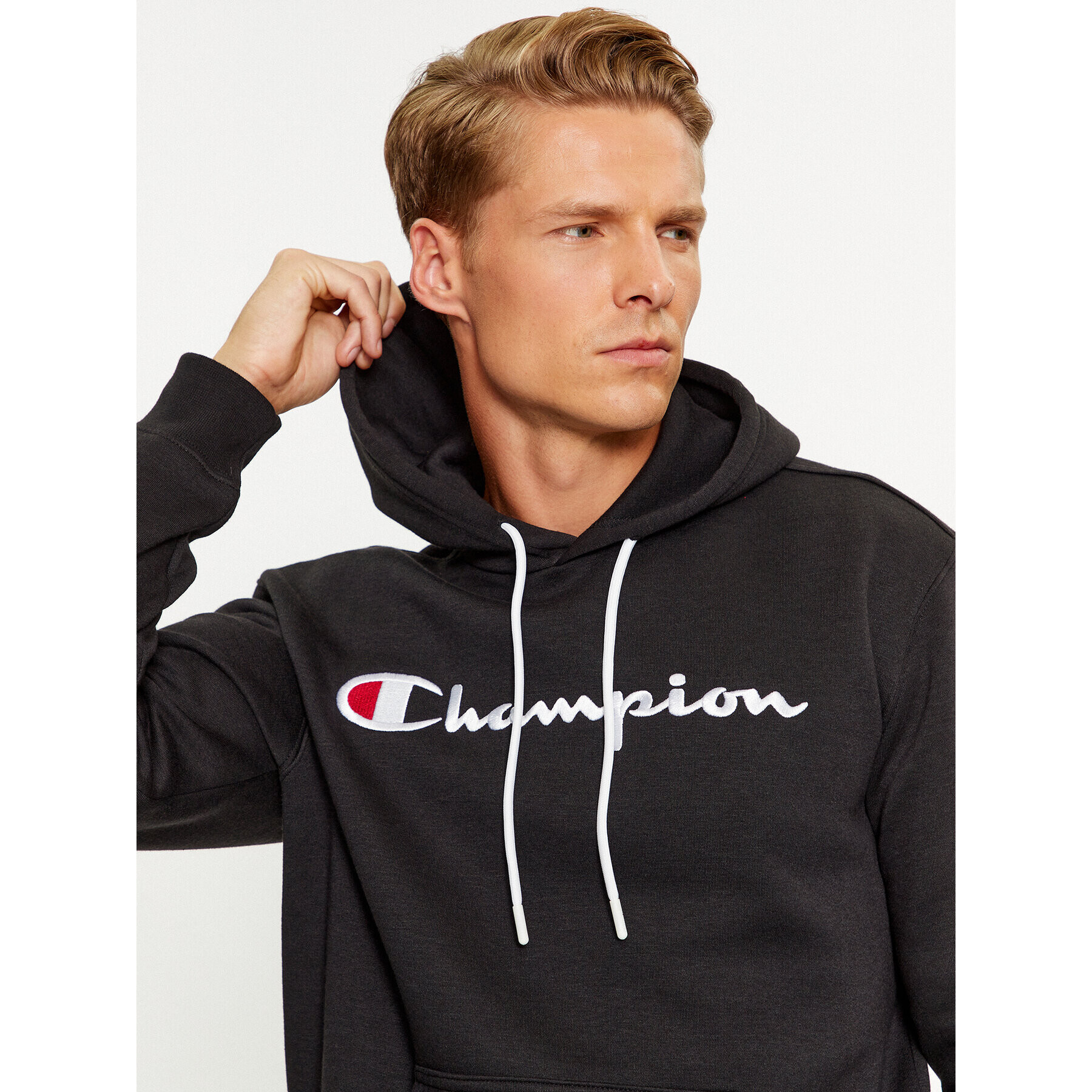 Champion Суитшърт Hooded Sweatshirt 219203 Черен Comfort Fit - Pepit.bg