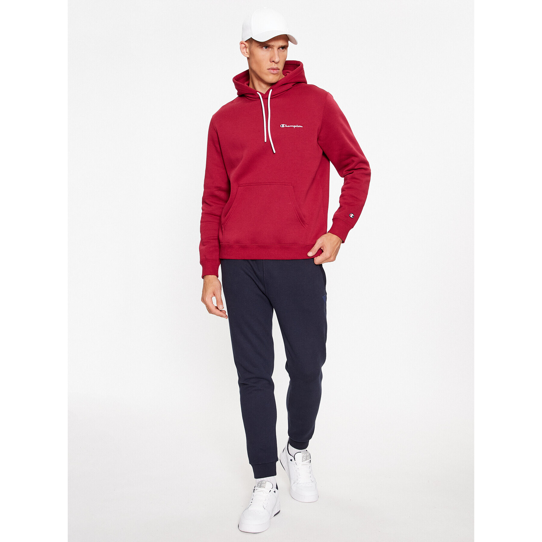 Champion Суитшърт Hooded Sweatshirt 219208 Бордо Comfort Fit - Pepit.bg