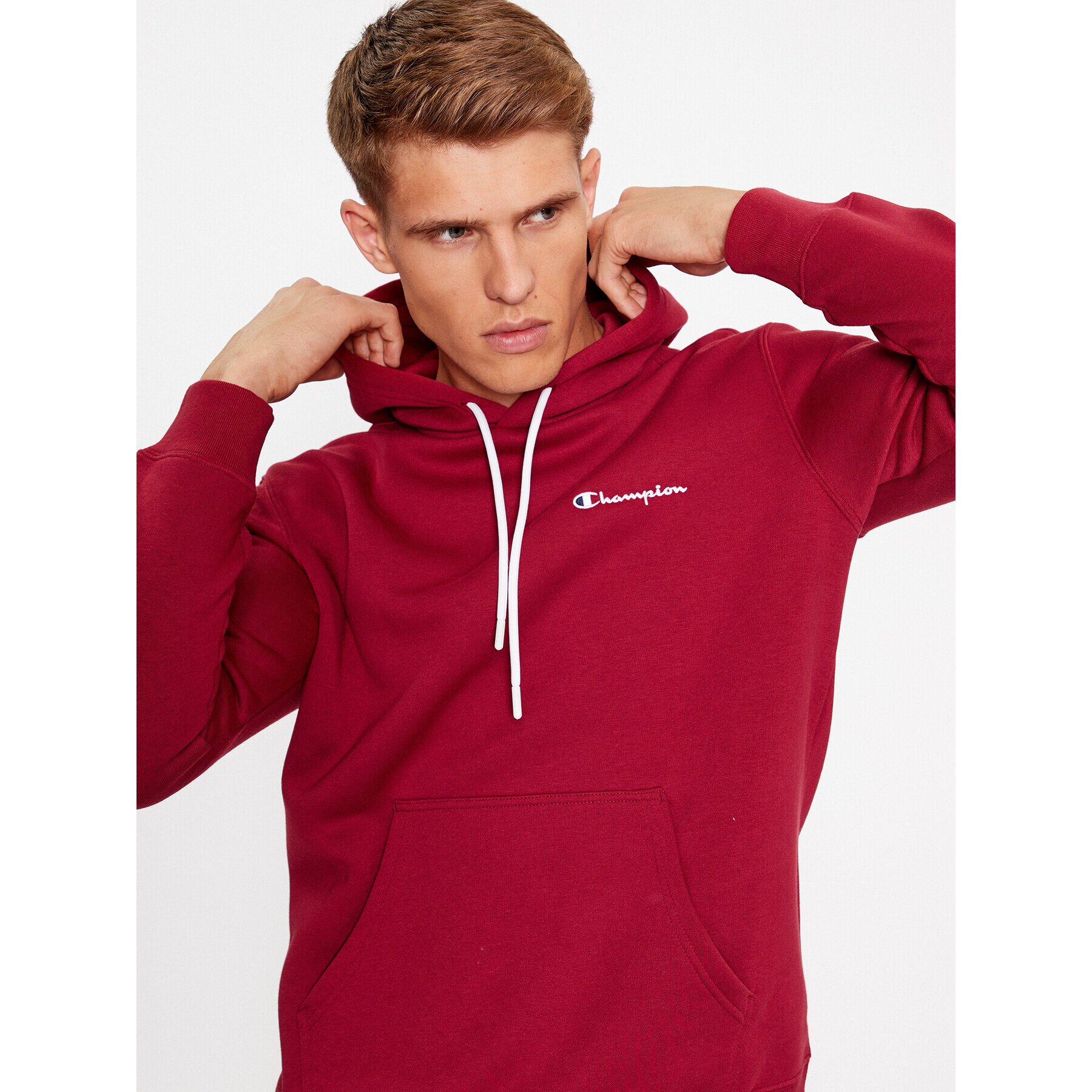 Champion Суитшърт Hooded Sweatshirt 219208 Бордо Comfort Fit - Pepit.bg