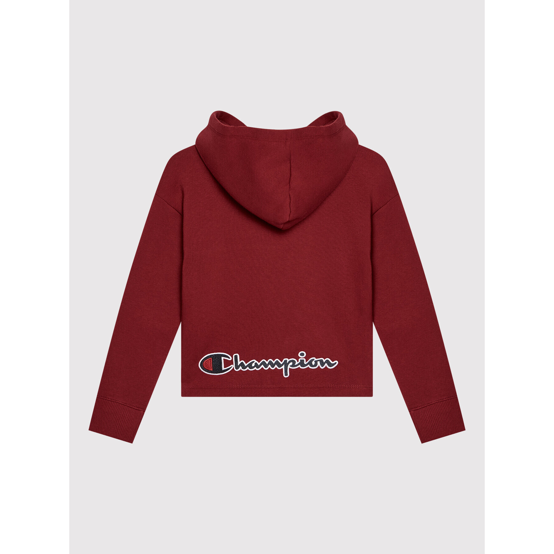 Champion Суитшърт Logo Script 404226 Бордо Custome Fit - Pepit.bg