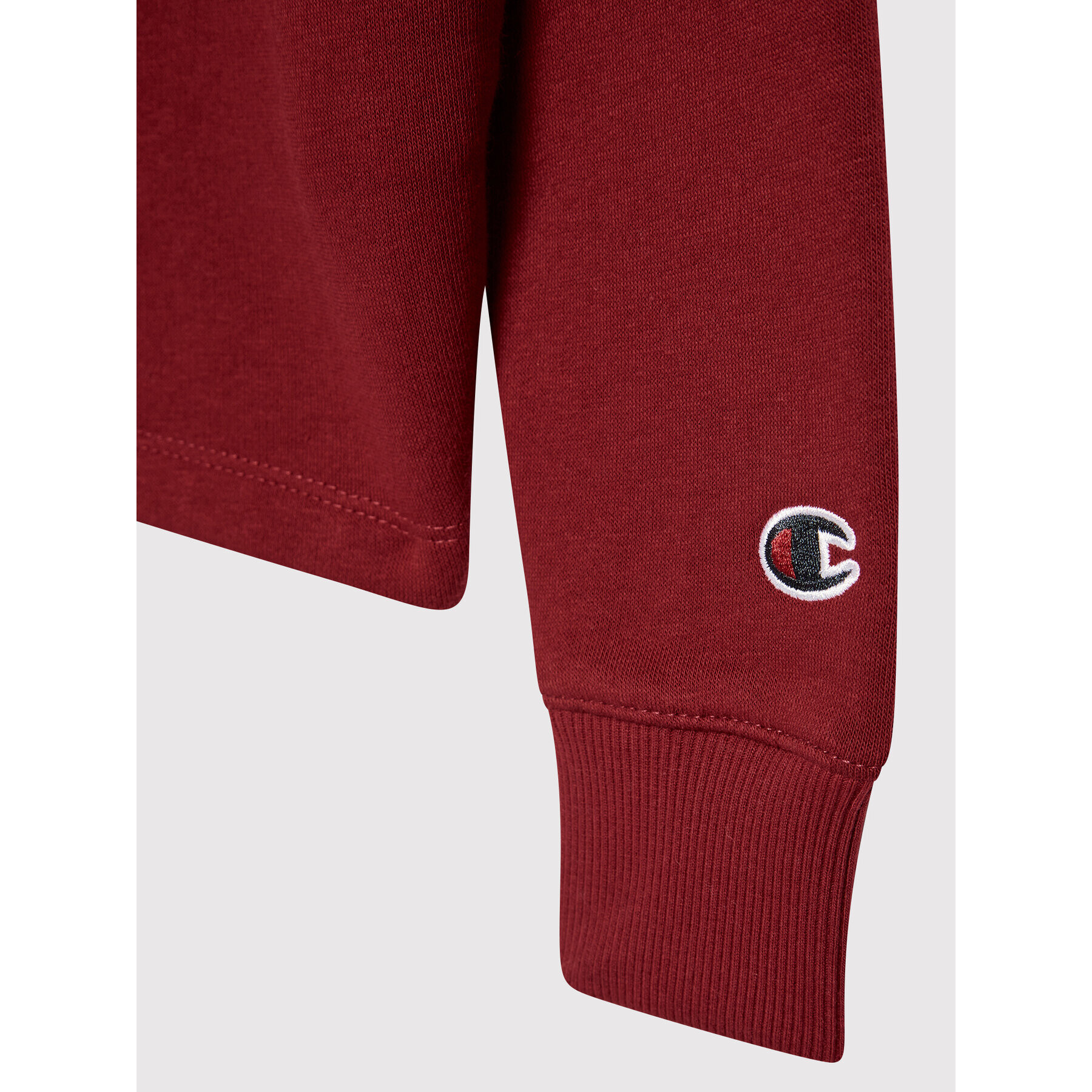Champion Суитшърт Logo Script 404226 Бордо Custome Fit - Pepit.bg