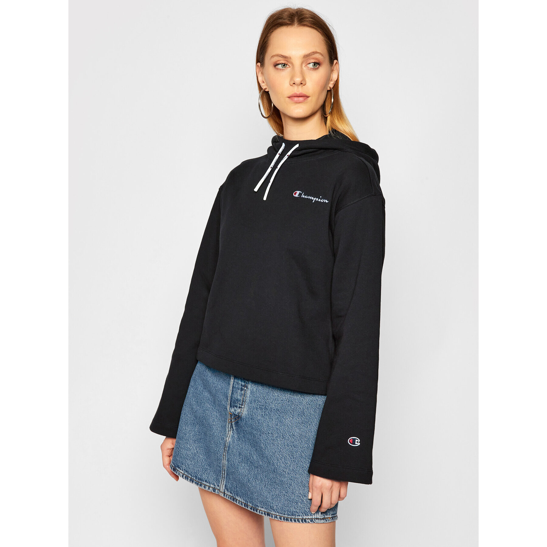 Champion Суитшърт Moyer Diebel 113186 Черен Custom Fit - Pepit.bg