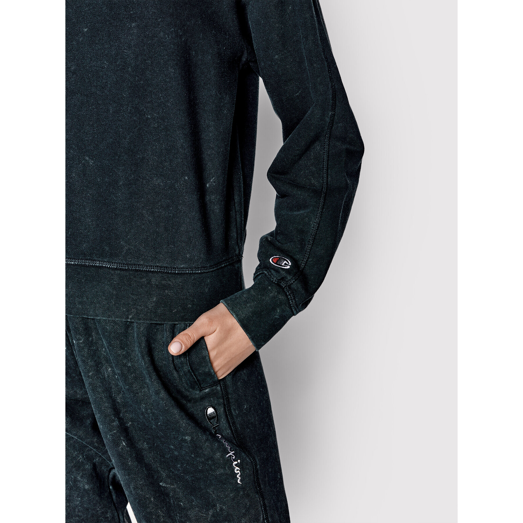 Champion Суитшърт Multicolour Embroidered 114942 Сив Boxy Fit - Pepit.bg