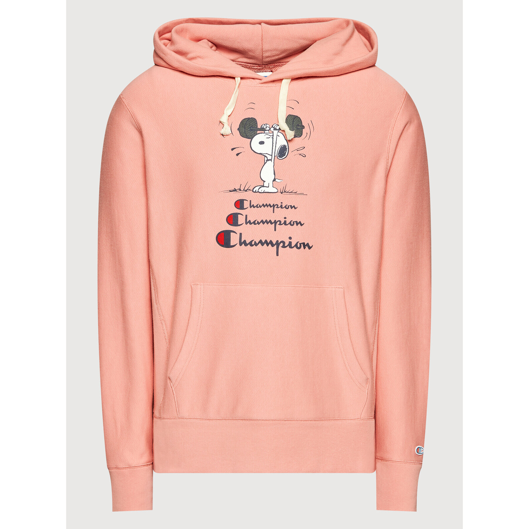 Champion Суитшърт Peanuts™ Graphic 217799 Розов Custom Fit - Pepit.bg