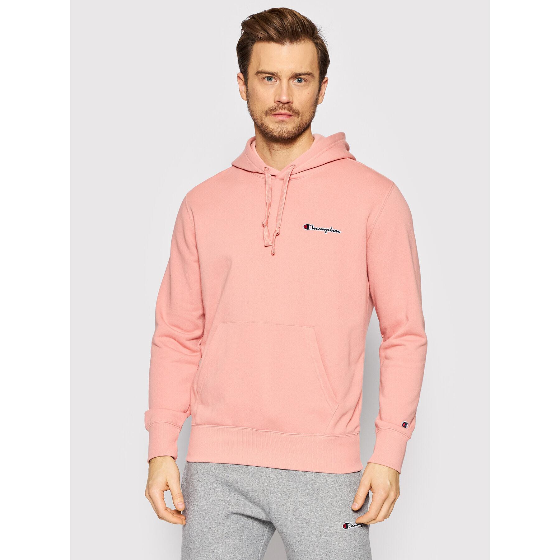 Champion Суитшърт Poly 217064 Розов Regular Fit - Pepit.bg