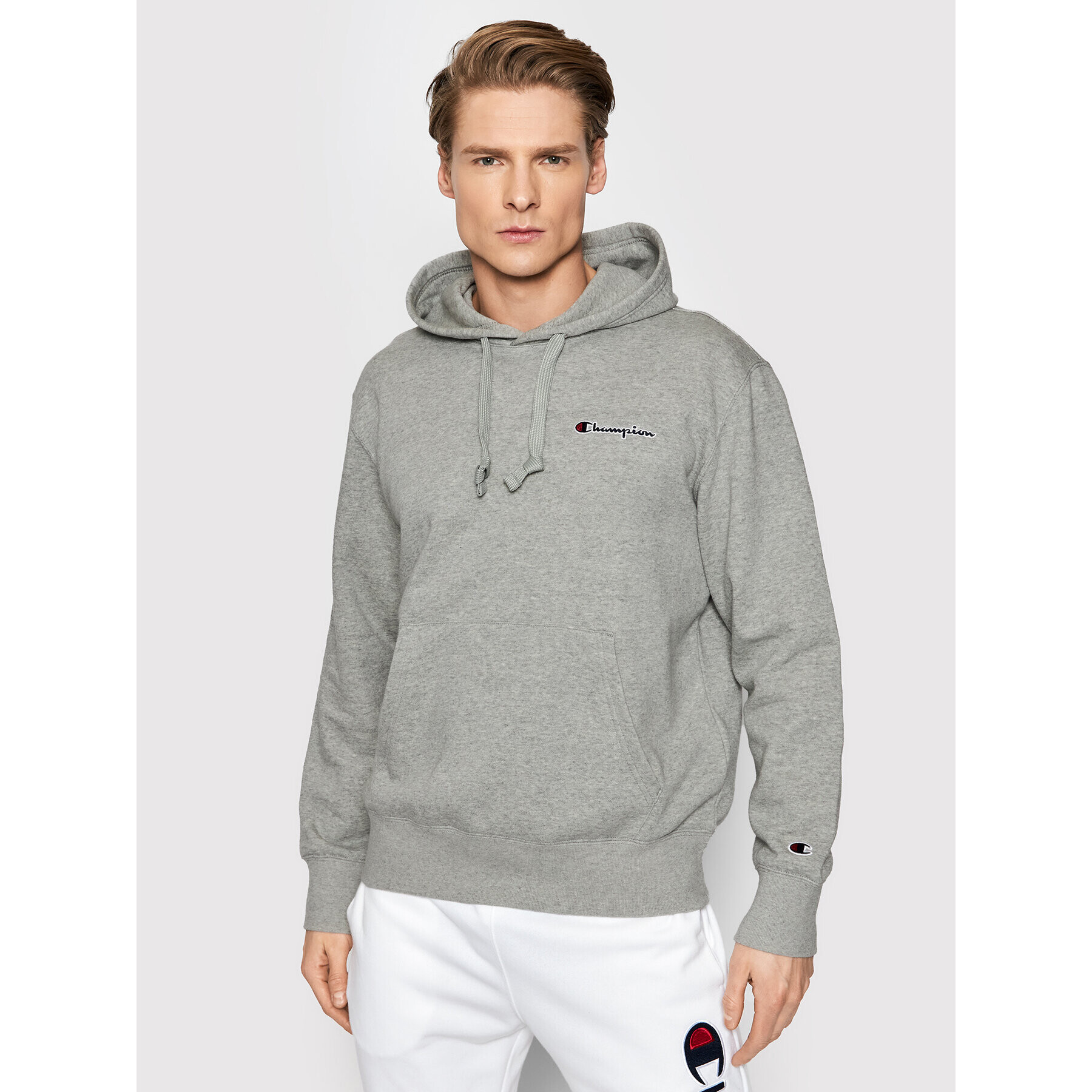 Champion Суитшърт Poly 217064 Сив Comfort Fit - Pepit.bg