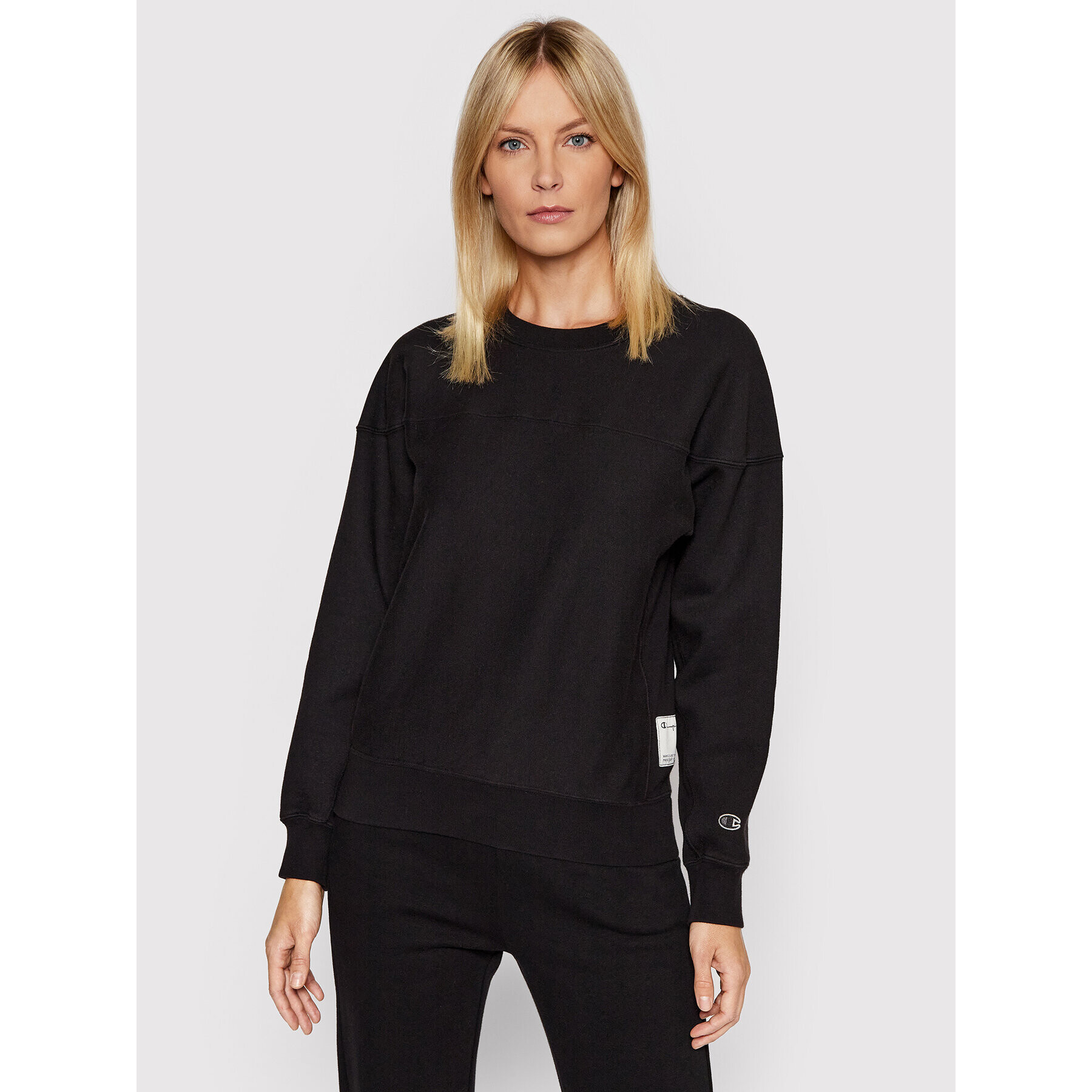 Champion Суитшърт Reverse Weave 114528 Черен Regular Fit - Pepit.bg