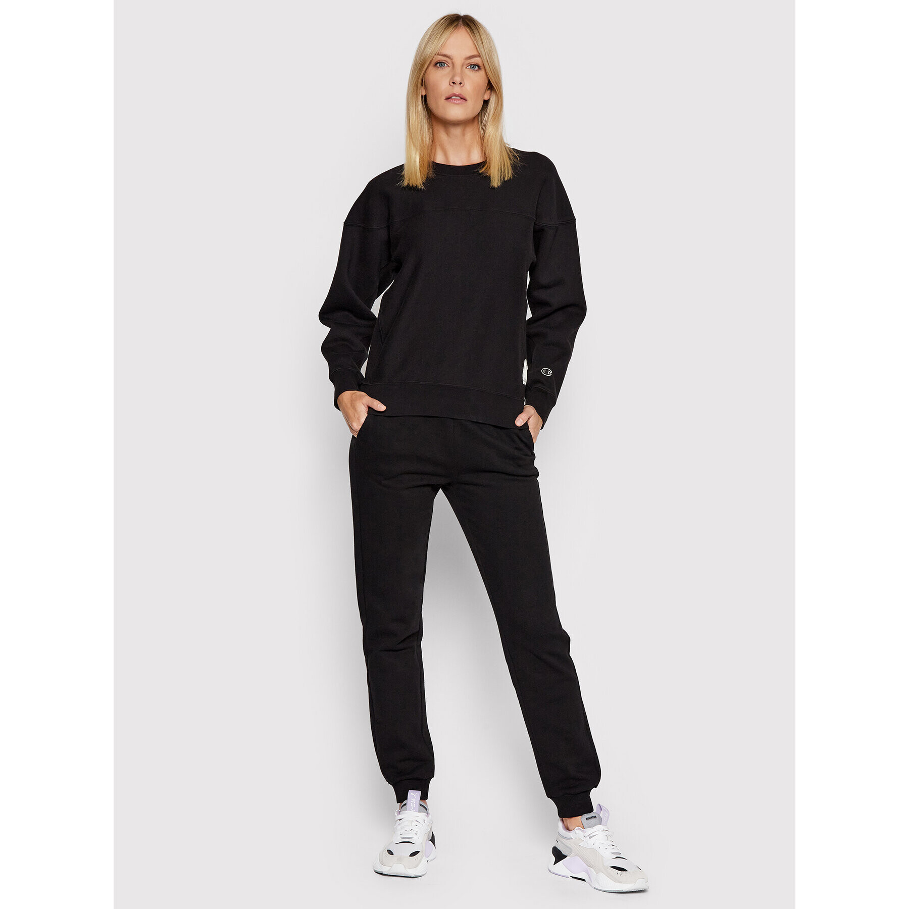 Champion Суитшърт Reverse Weave 114528 Черен Regular Fit - Pepit.bg