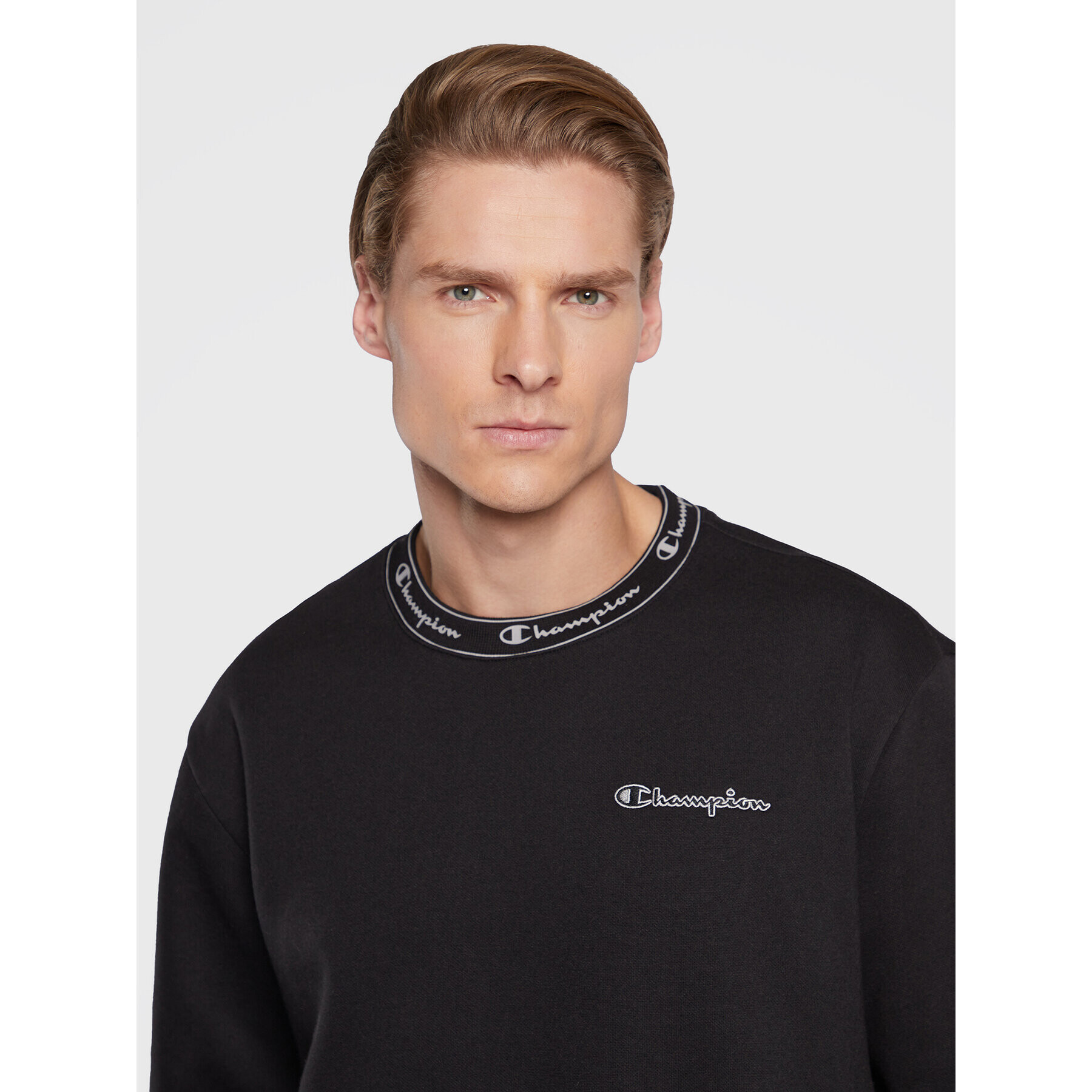 Champion Суитшърт Rib 217870 Черен Regular Fit - Pepit.bg