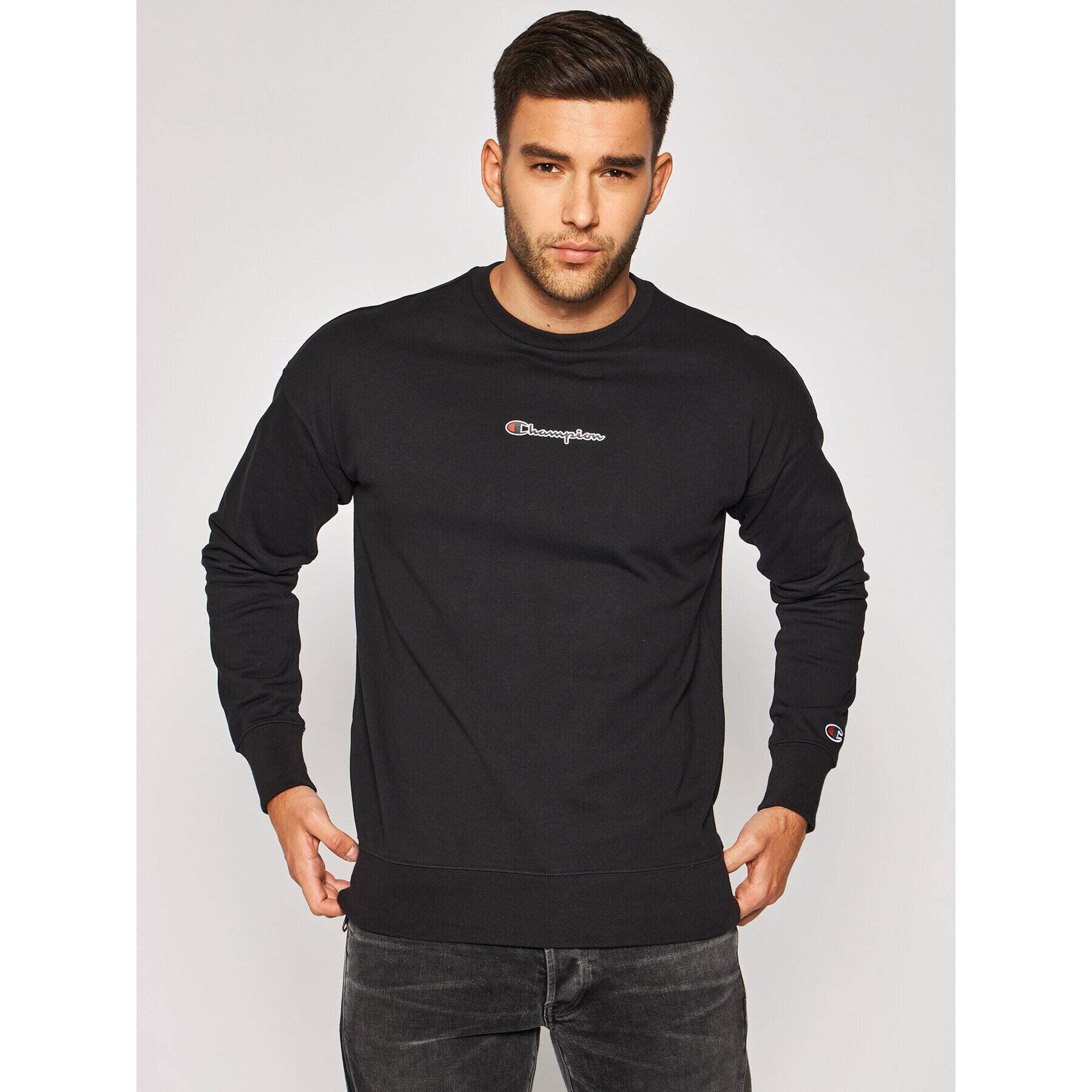 Champion Суитшърт Rochester Crewneck 214197 Черен Regular Fit - Pepit.bg