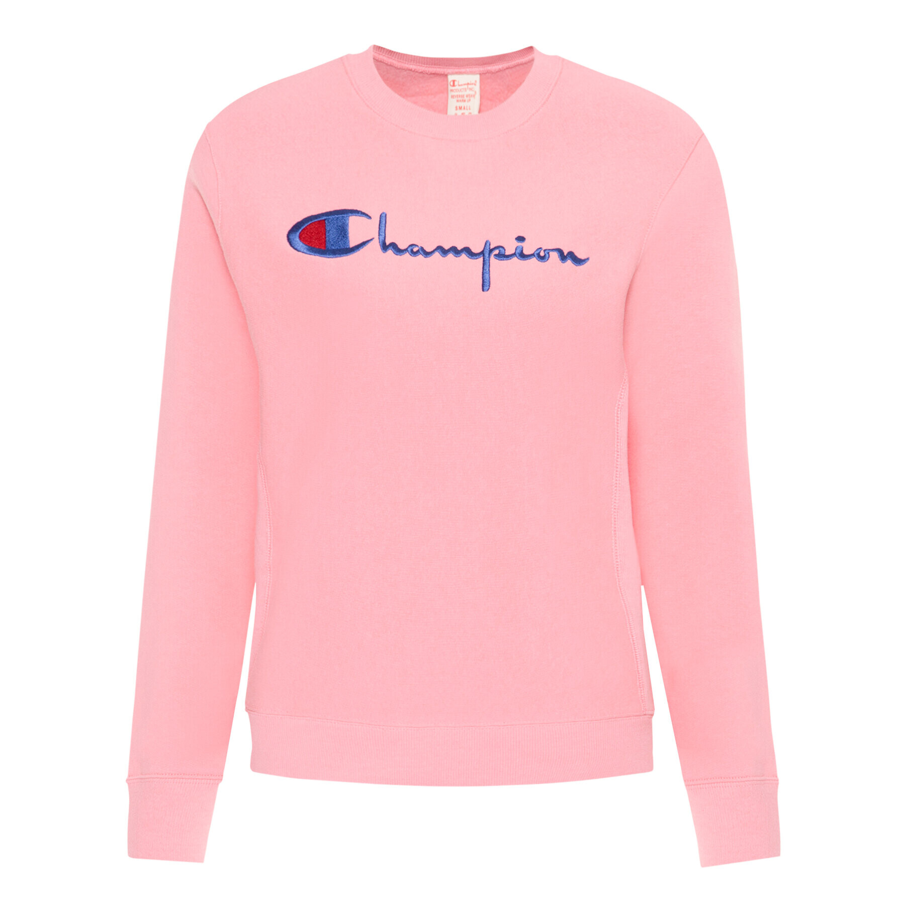 Champion Суитшърт Script Logo 112188 Розов Regular Fit - Pepit.bg