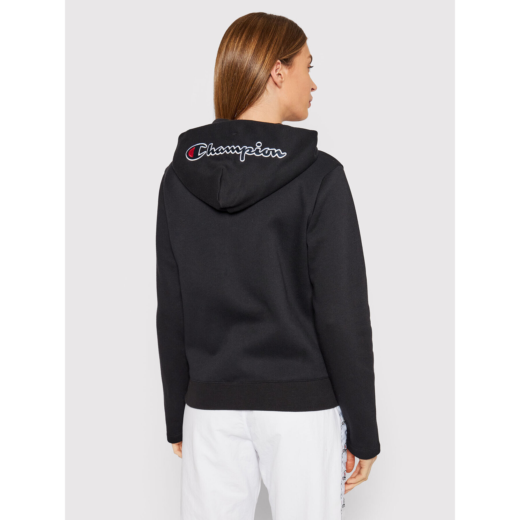 Champion Суитшърт Script Logo 114464 Черен Regular Fit - Pepit.bg