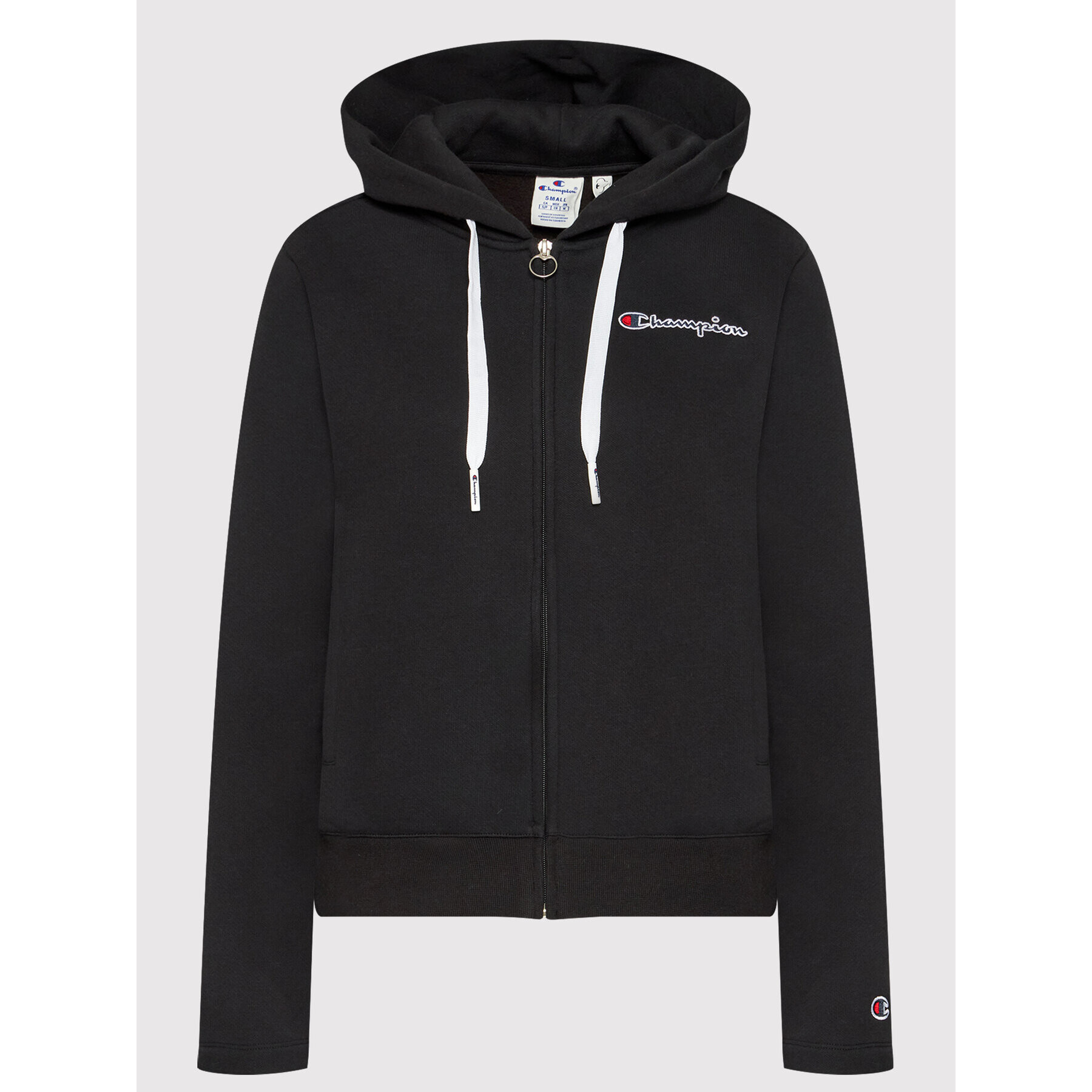 Champion Суитшърт Script Logo 114464 Черен Regular Fit - Pepit.bg