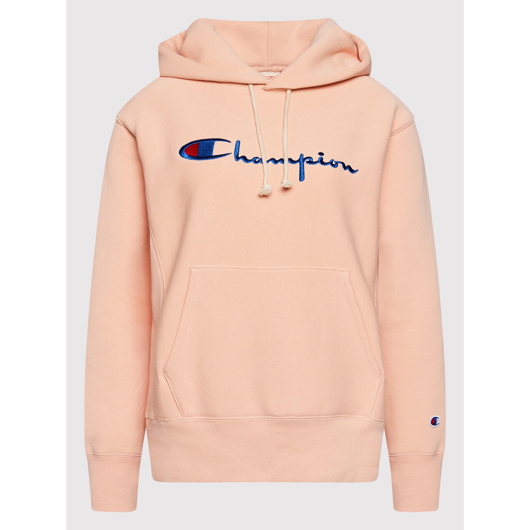 Champion Суитшърт Script Logo 114788 Розов Regular Fit - Pepit.bg