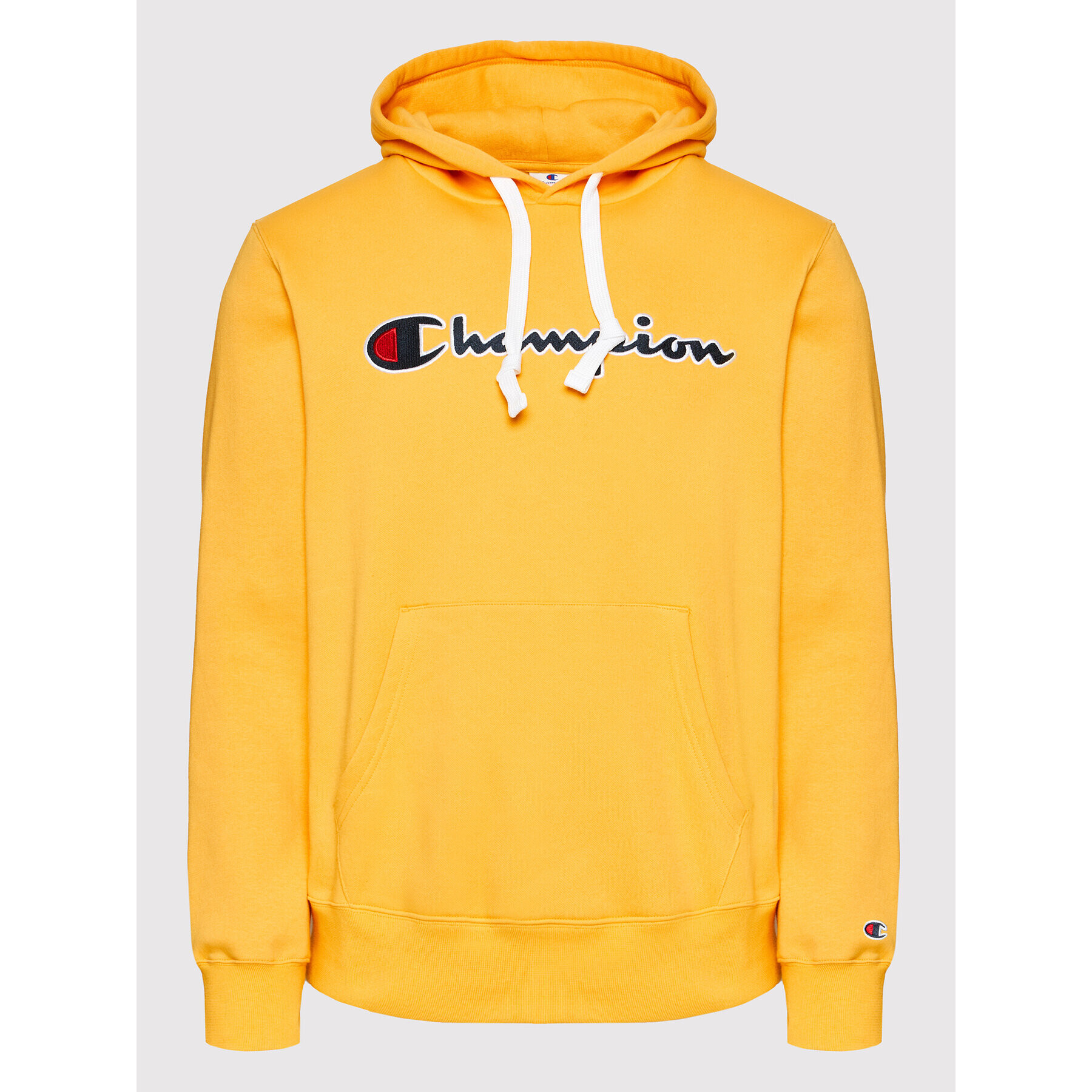 Champion Суитшърт Script Logo 216470 Жълт Custom Fit - Pepit.bg