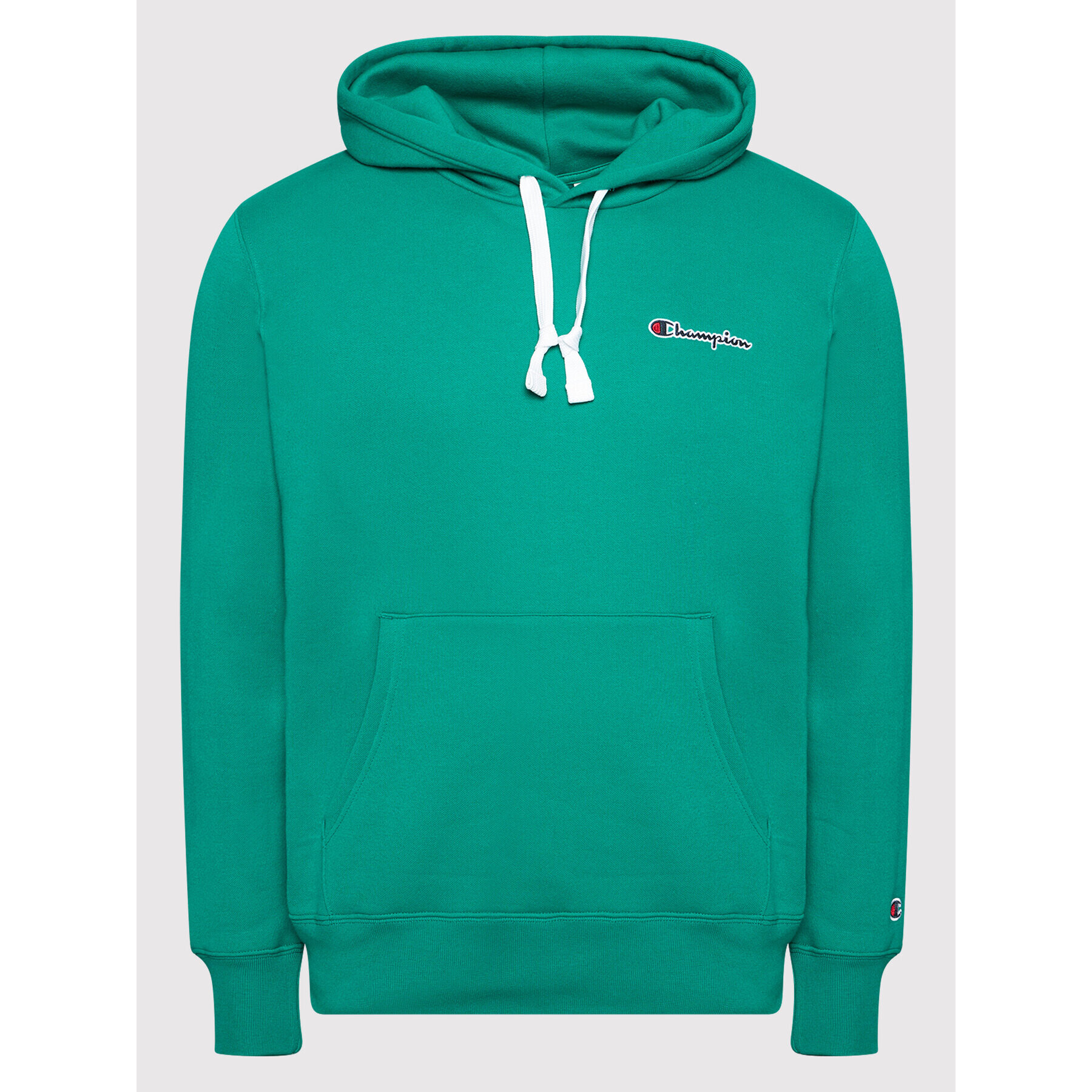 Champion Суитшърт Script Logo 216475 Зелен Regular Fit - Pepit.bg